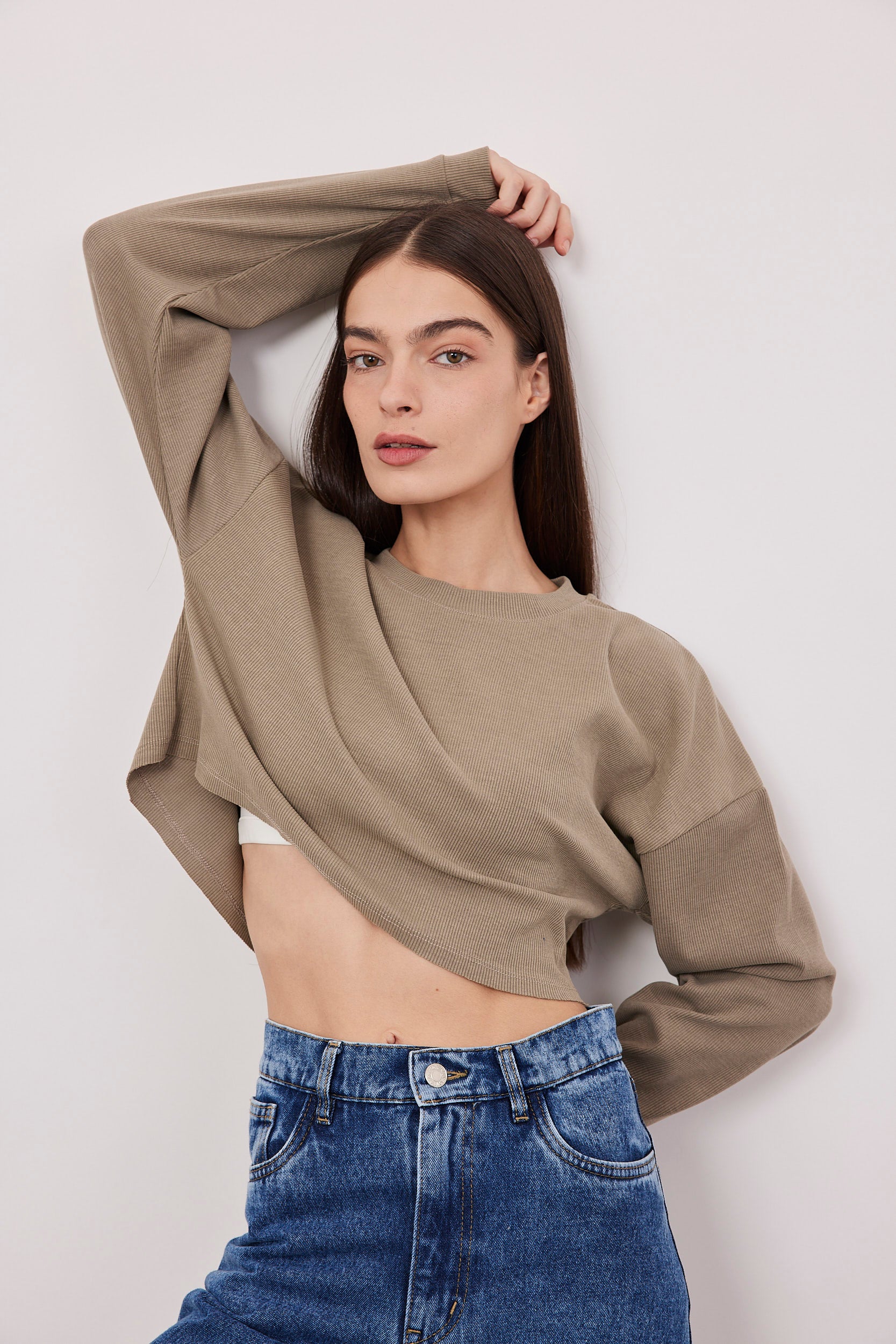 חולצת קרופ ריב ווש