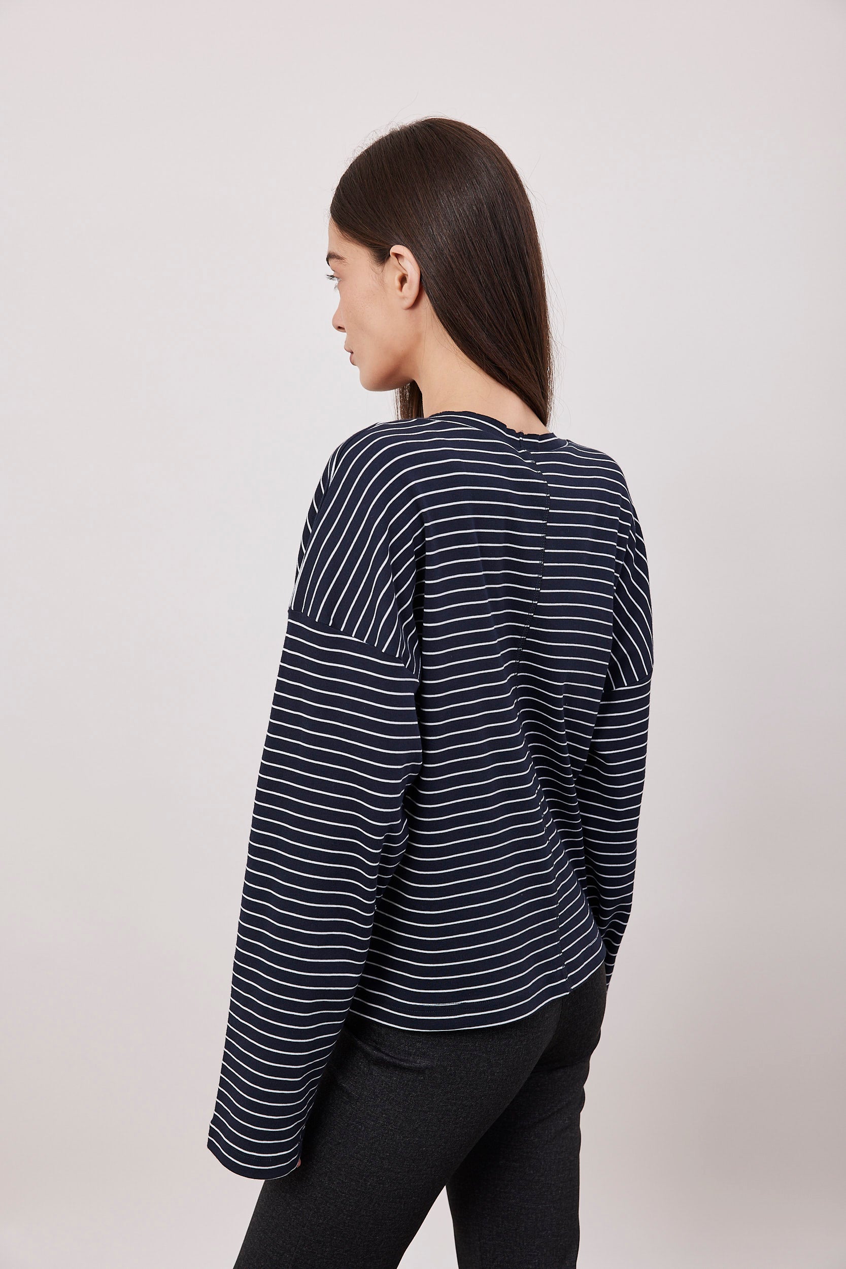 חולצת פסים אוברסייז