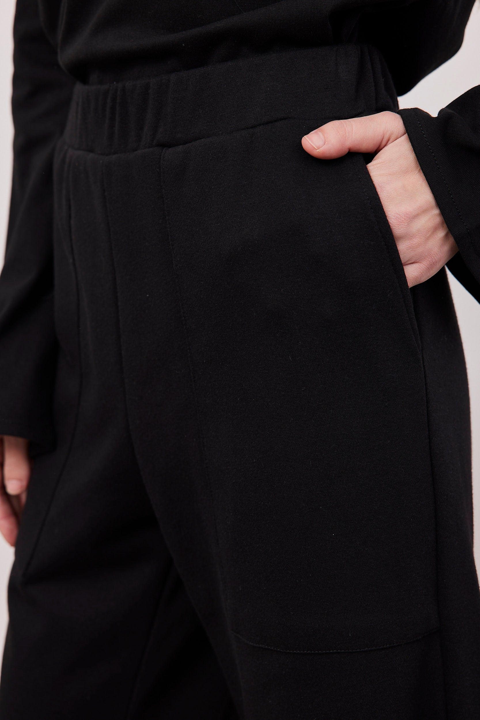 מכנסי פרנץ טרי עם כיסים קדמיים