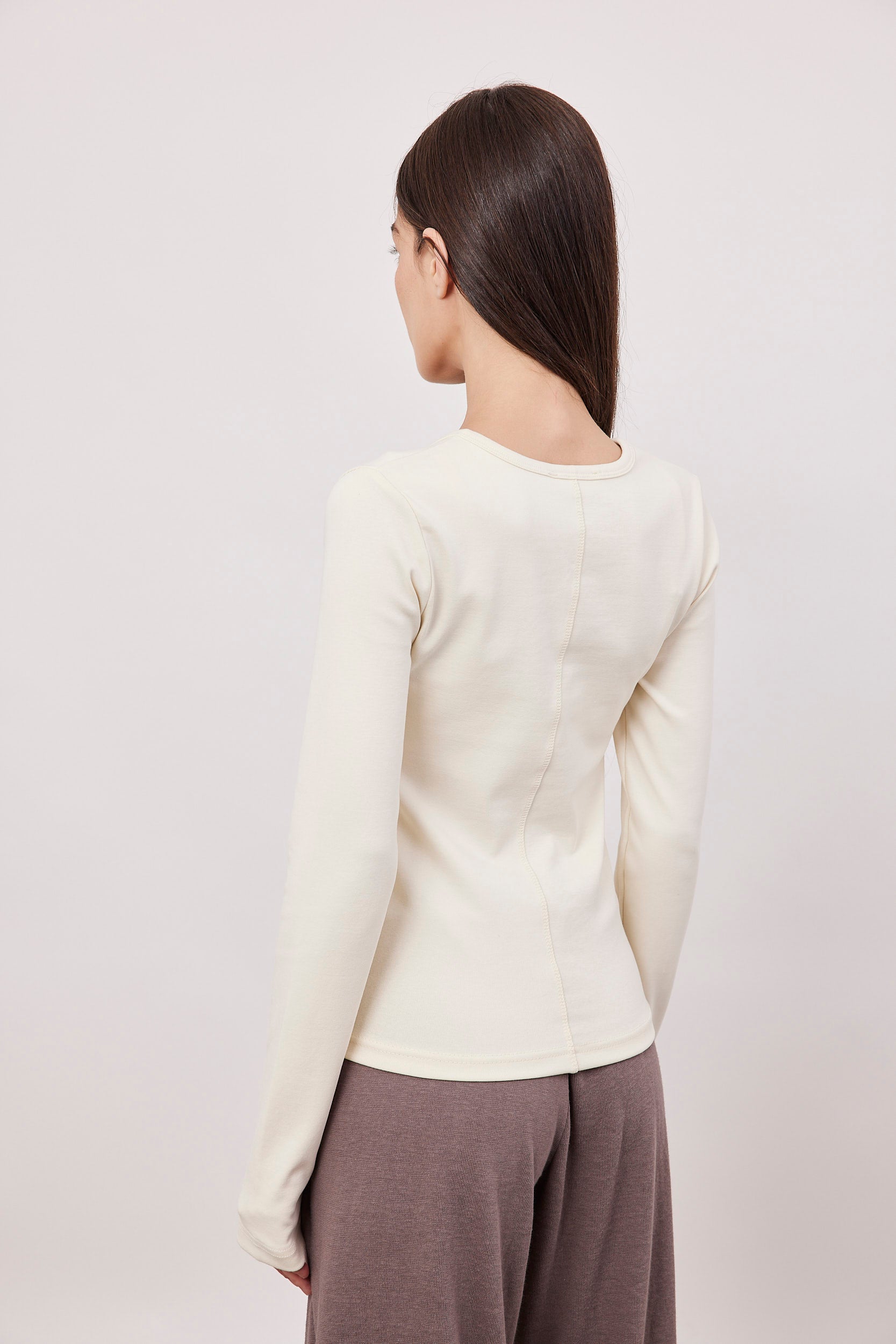 חולצת צווארון כפתורים ארוכה