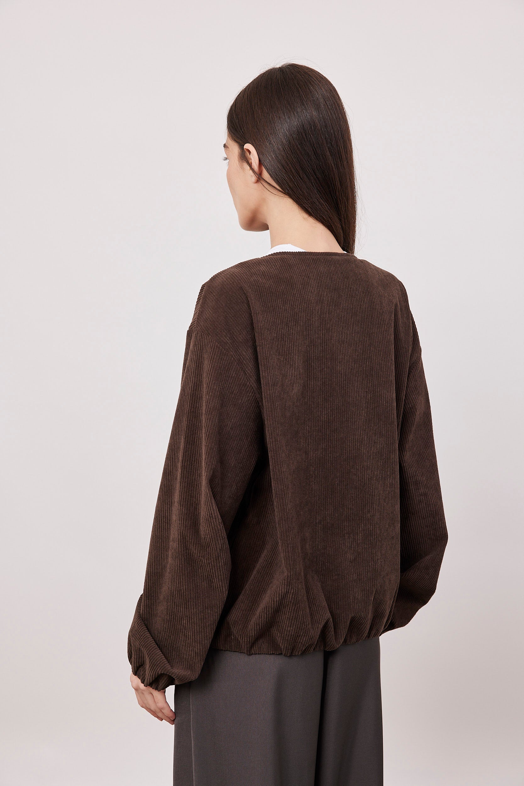 גקט קורדרוי עם רוכסן