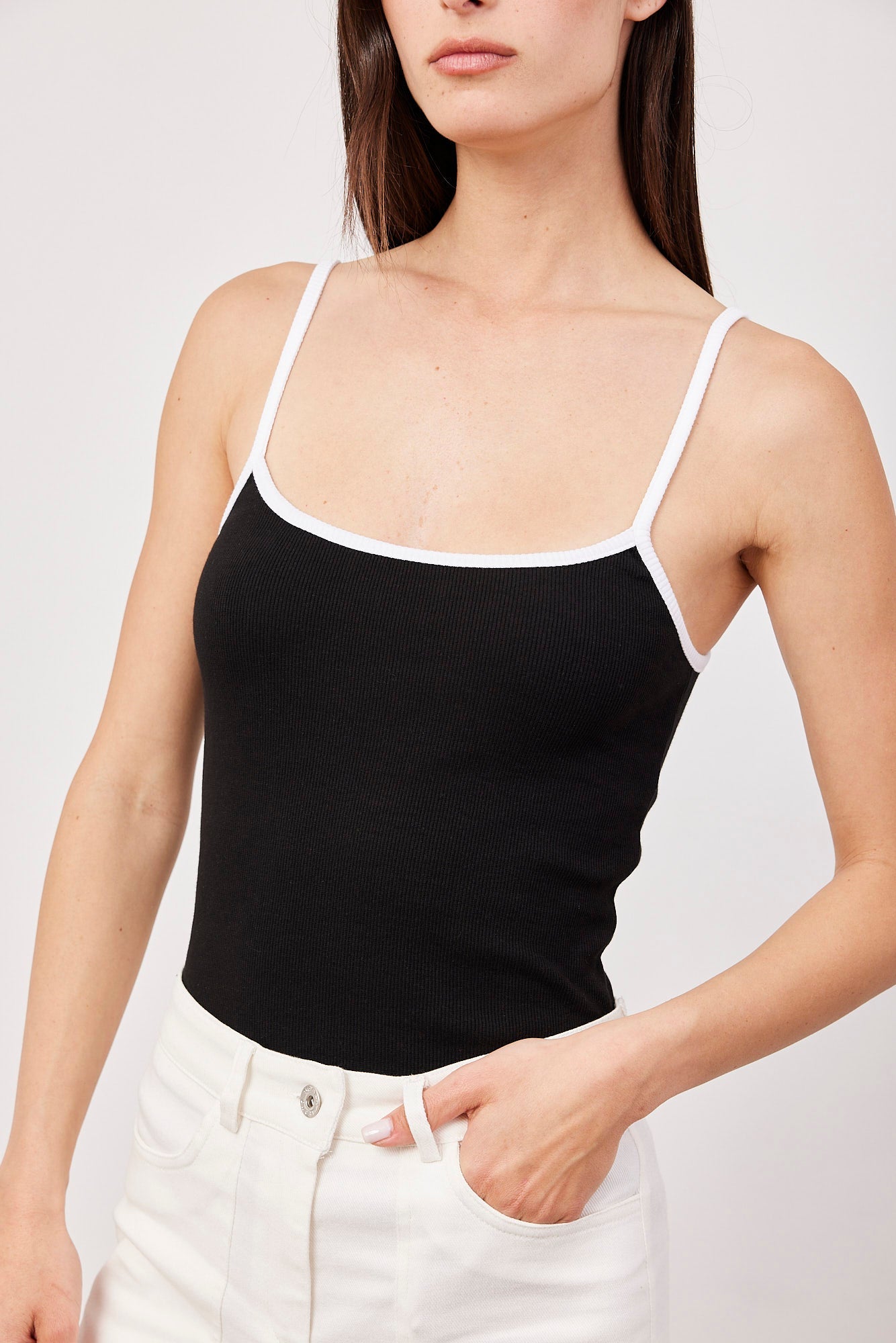 גופיית ספגטי קולור בלוק - ITAY BRANDS