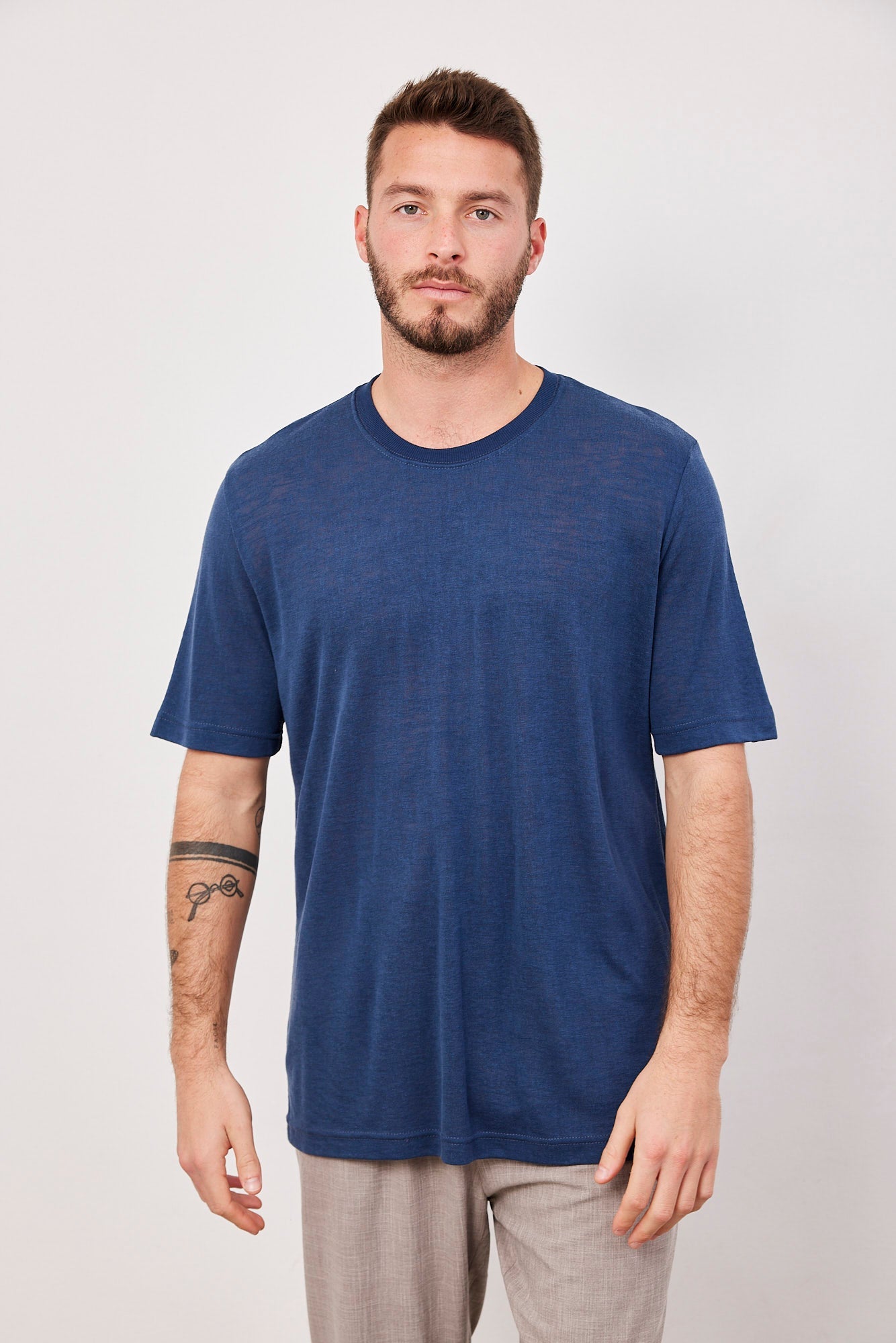 טי-שרט במראה פשתן - ITAY BRANDS