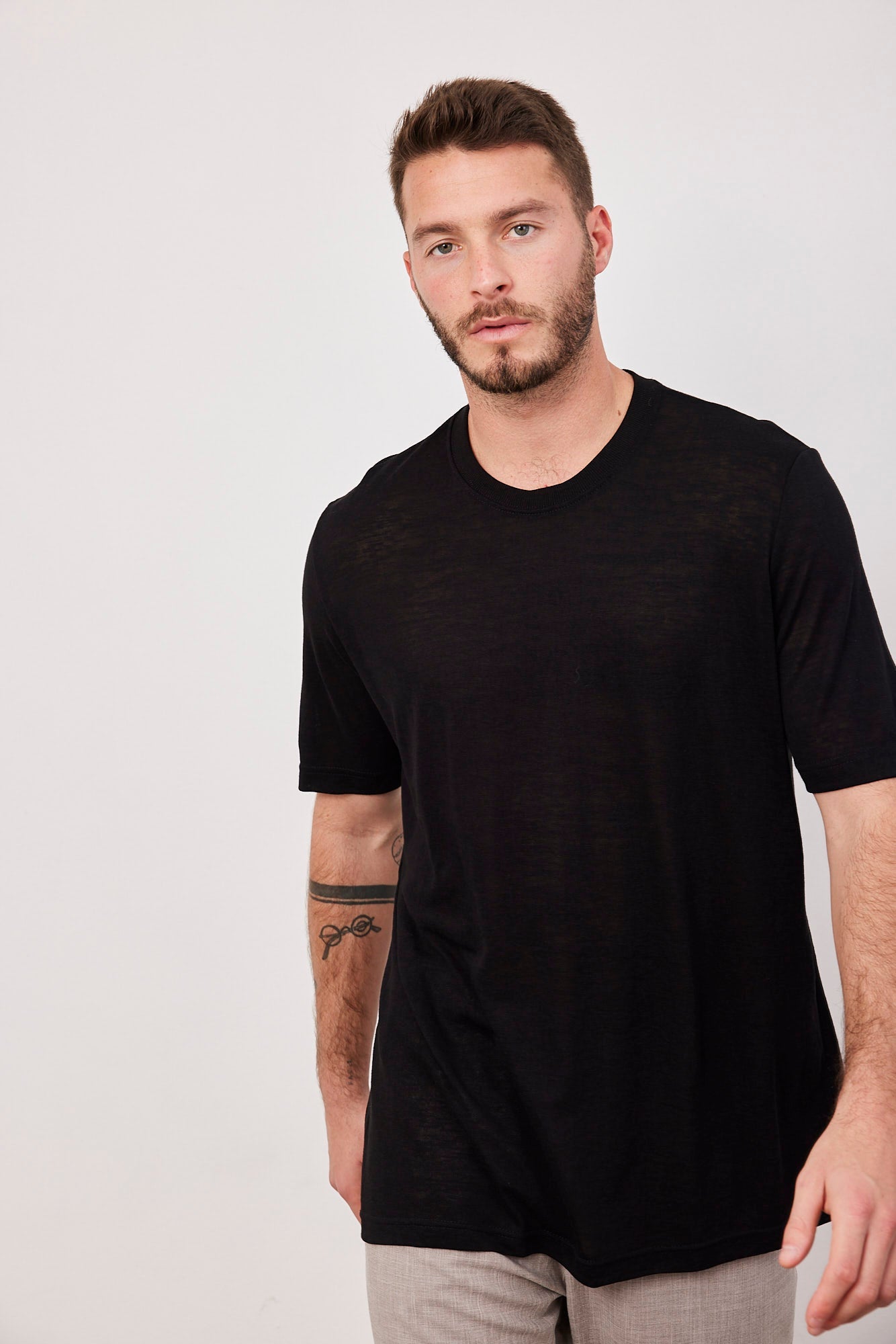 טי-שרט במראה פשתן - ITAY BRANDS