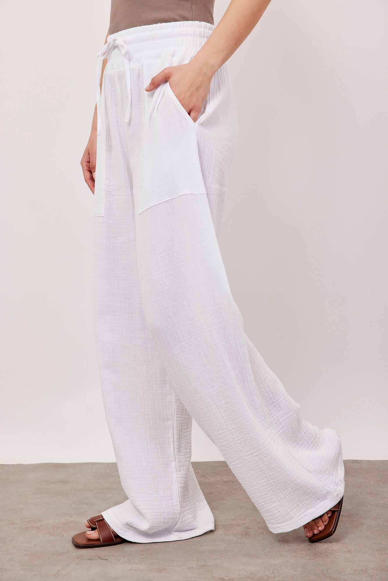 מכנסי טטרה ארוכים בגזרה גבוהה - ITAY BRANDS