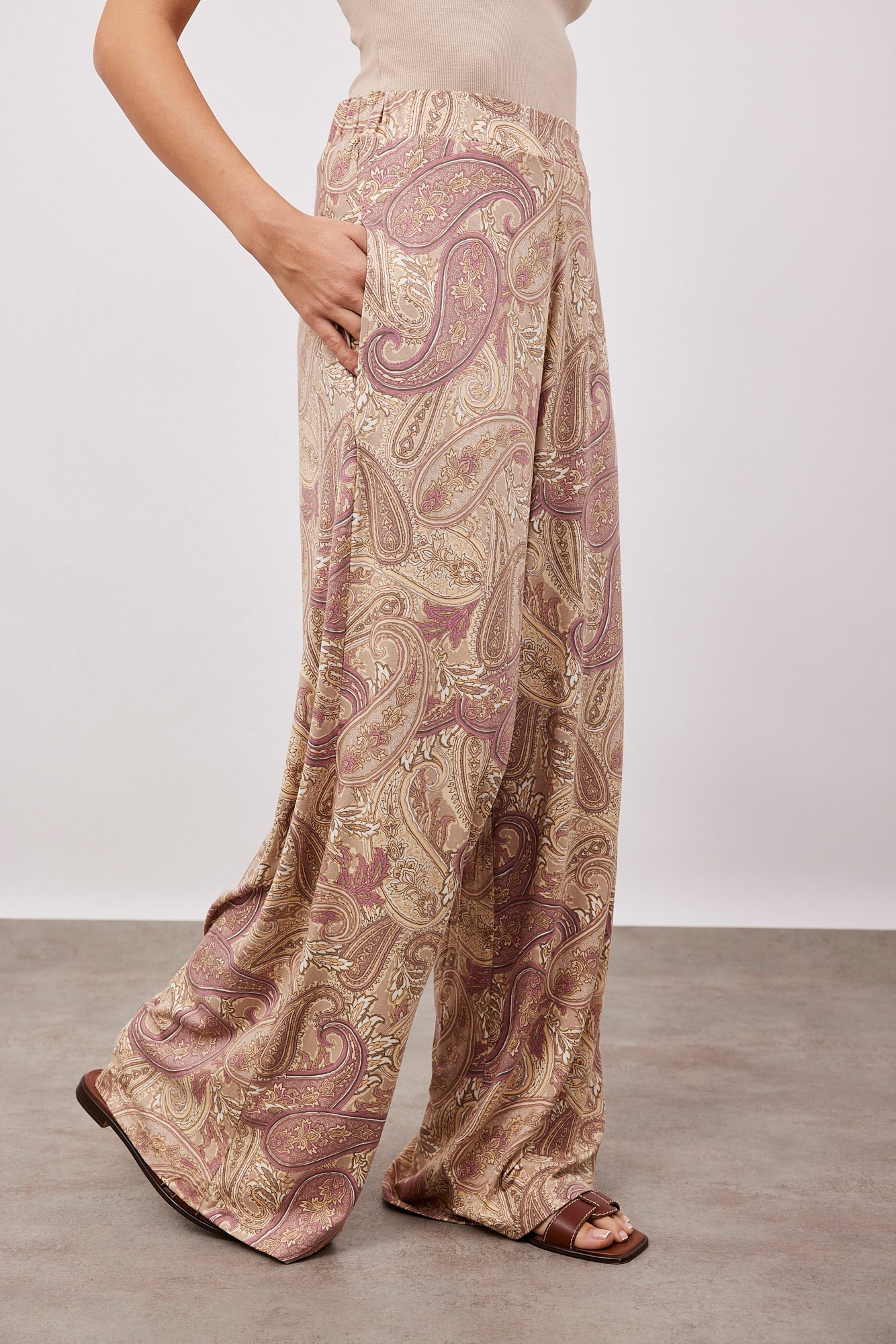 מכנסיים ארוכים בהדפס - ITAY BRANDS