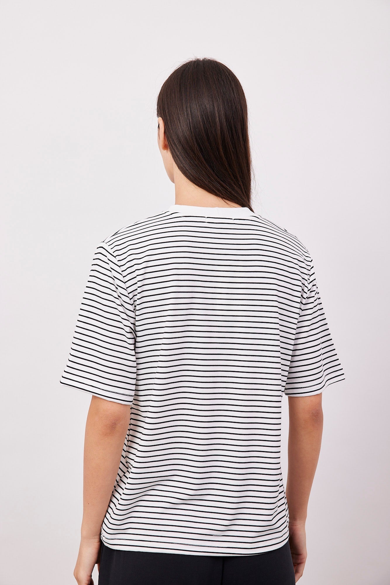 טי-שרט פסים אוברסייז צווארון ריב - ITAY BRANDS