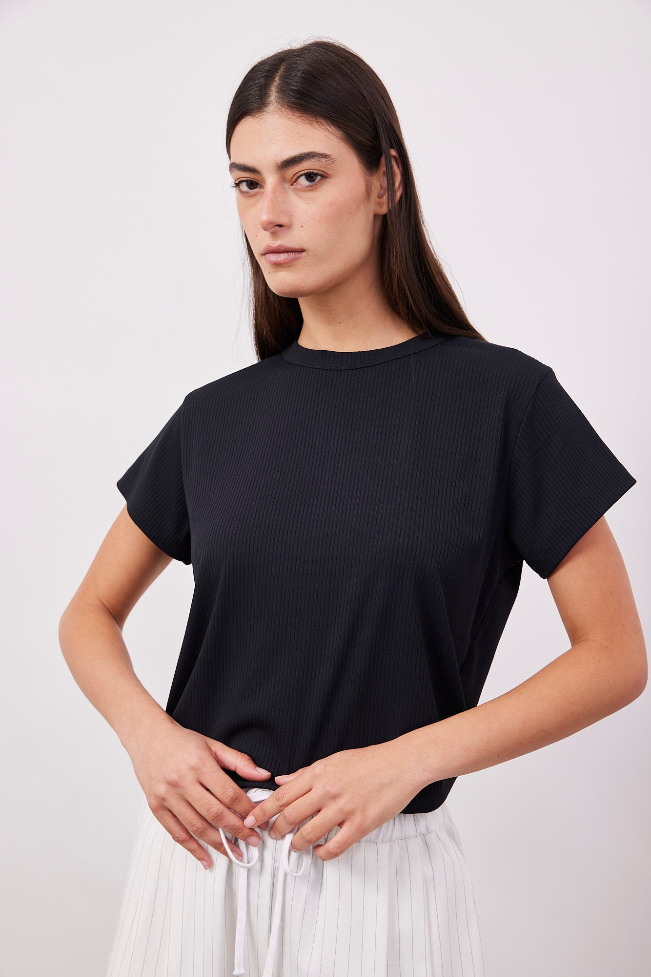 טי-שרט בטקסטורת פסים - ITAY BRANDS