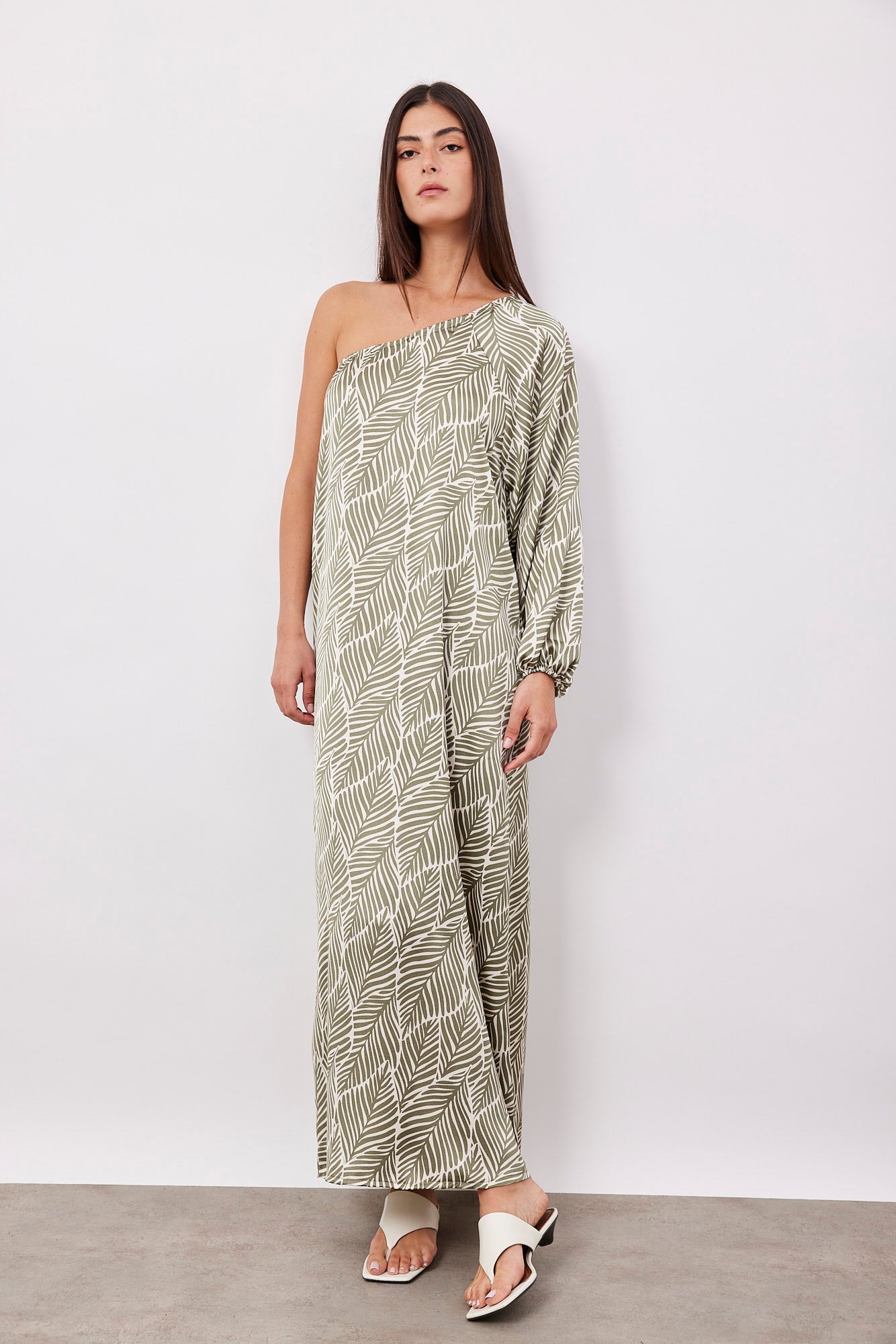 שמלת פרינט כתף אחת - ITAY BRANDS