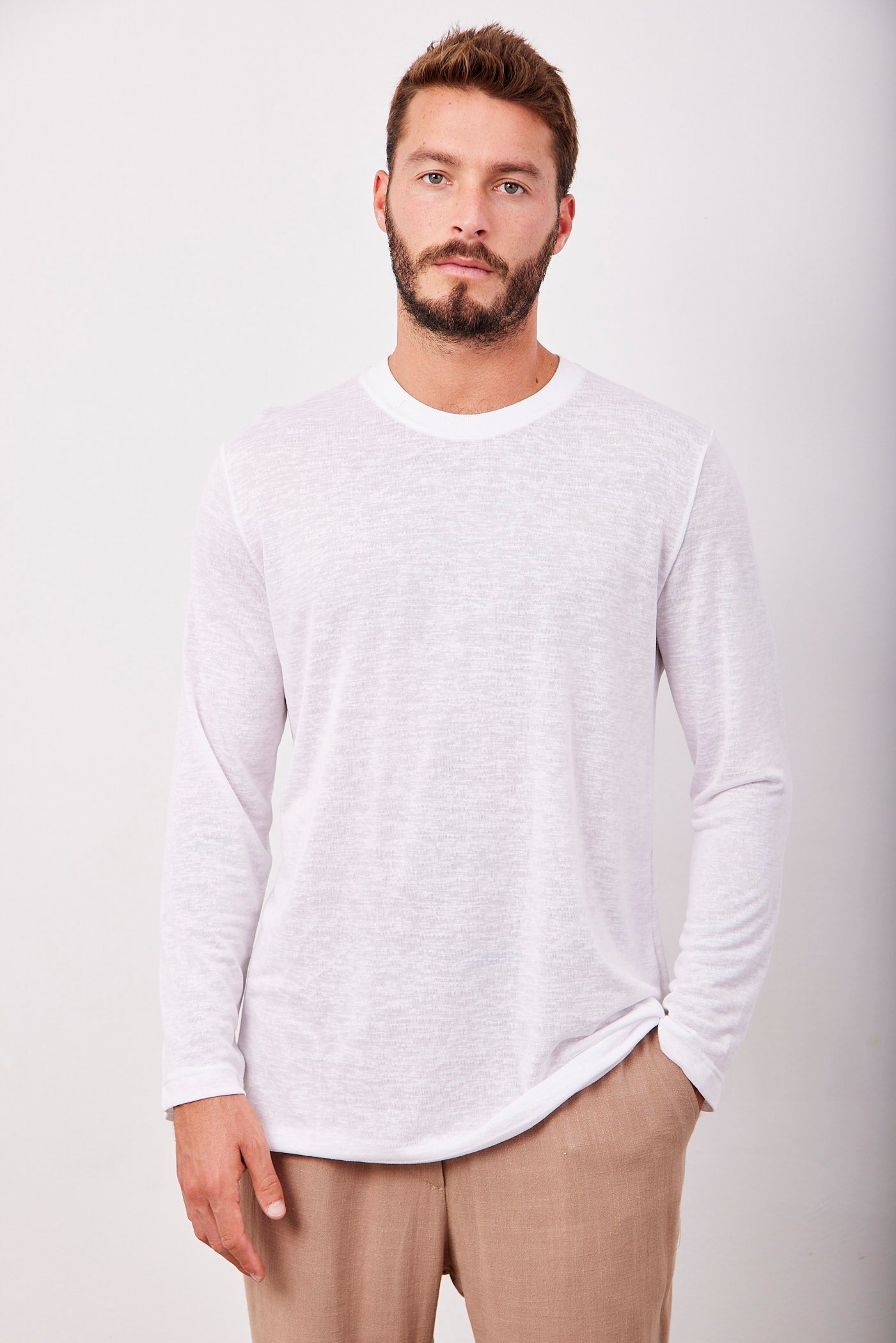 חולצה ארוכה במראה פשתן - ITAY BRANDS