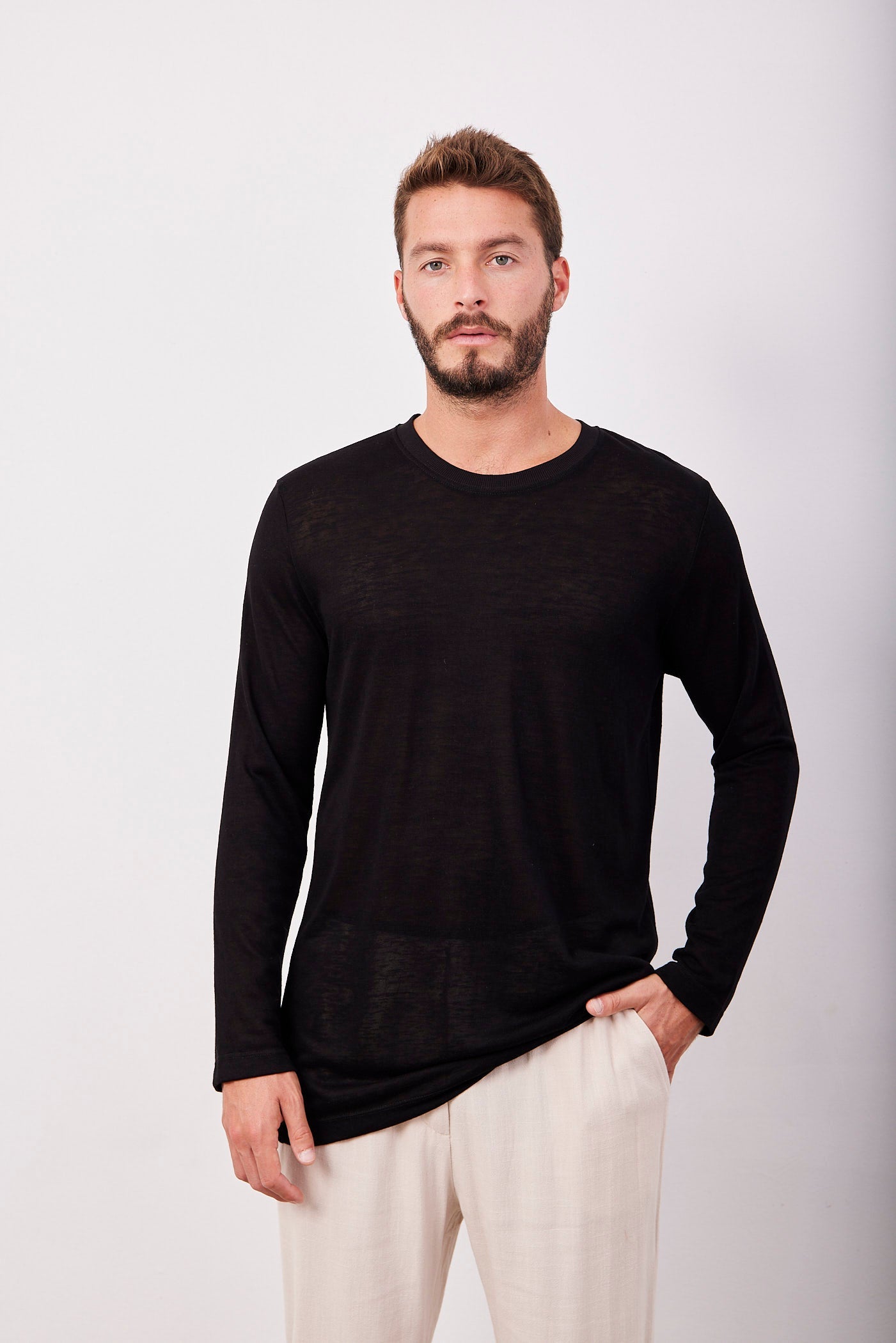 חולצה ארוכה במראה פשתן - ITAY BRANDS