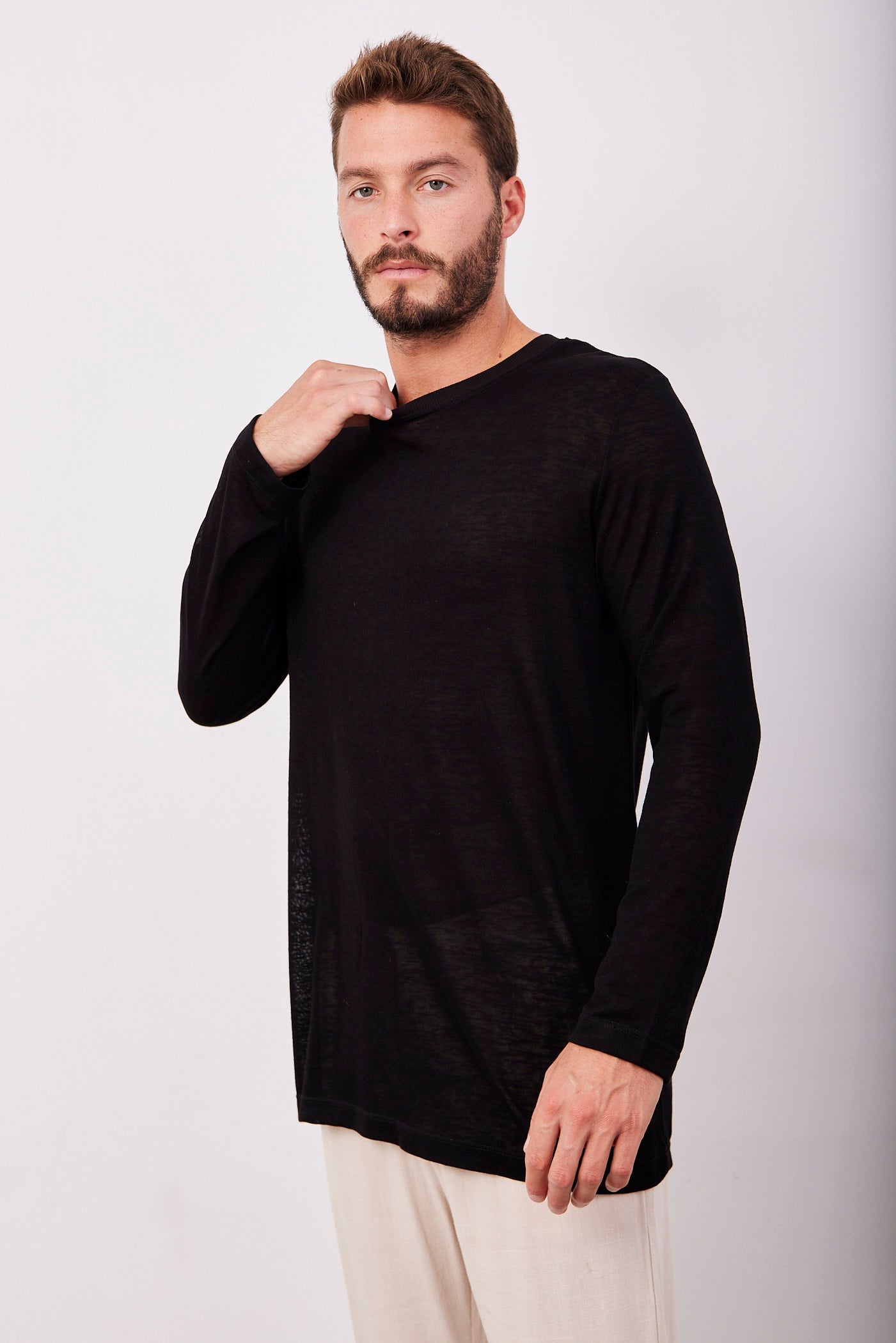 חולצה ארוכה במראה פשתן - ITAY BRANDS