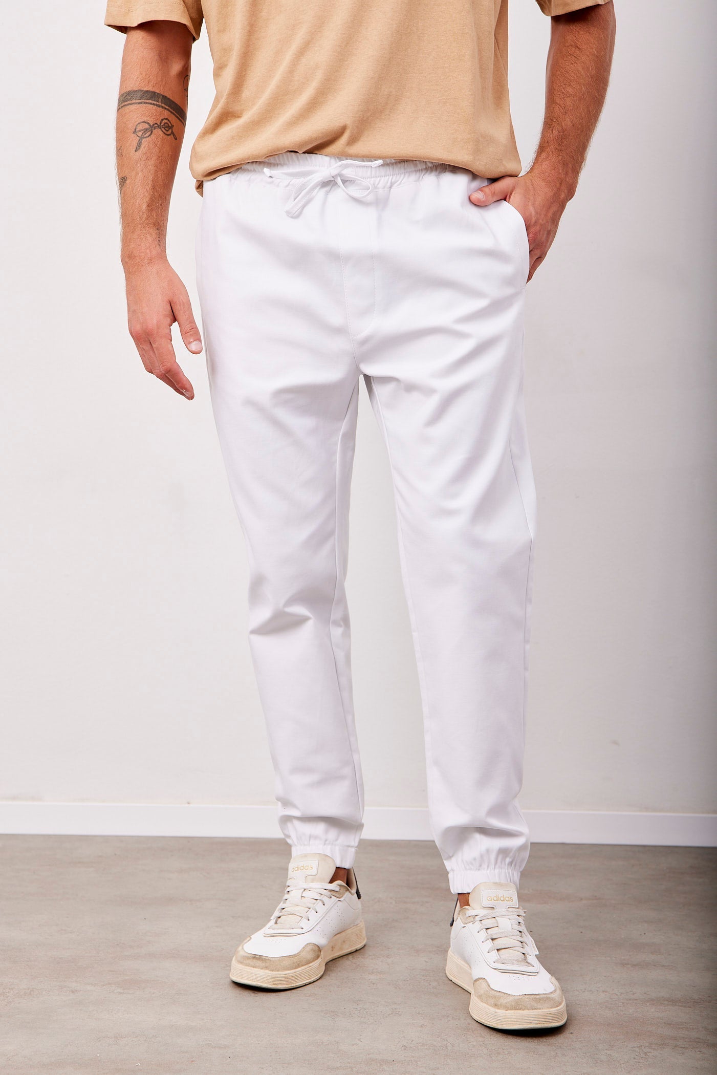 מכנסיים ארוכים עם גומי בסיומת - ITAY BRANDS