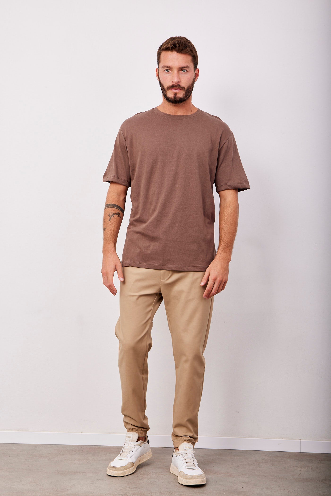 מכנסיים ארוכים עם גומי בסיומת - ITAY BRANDS