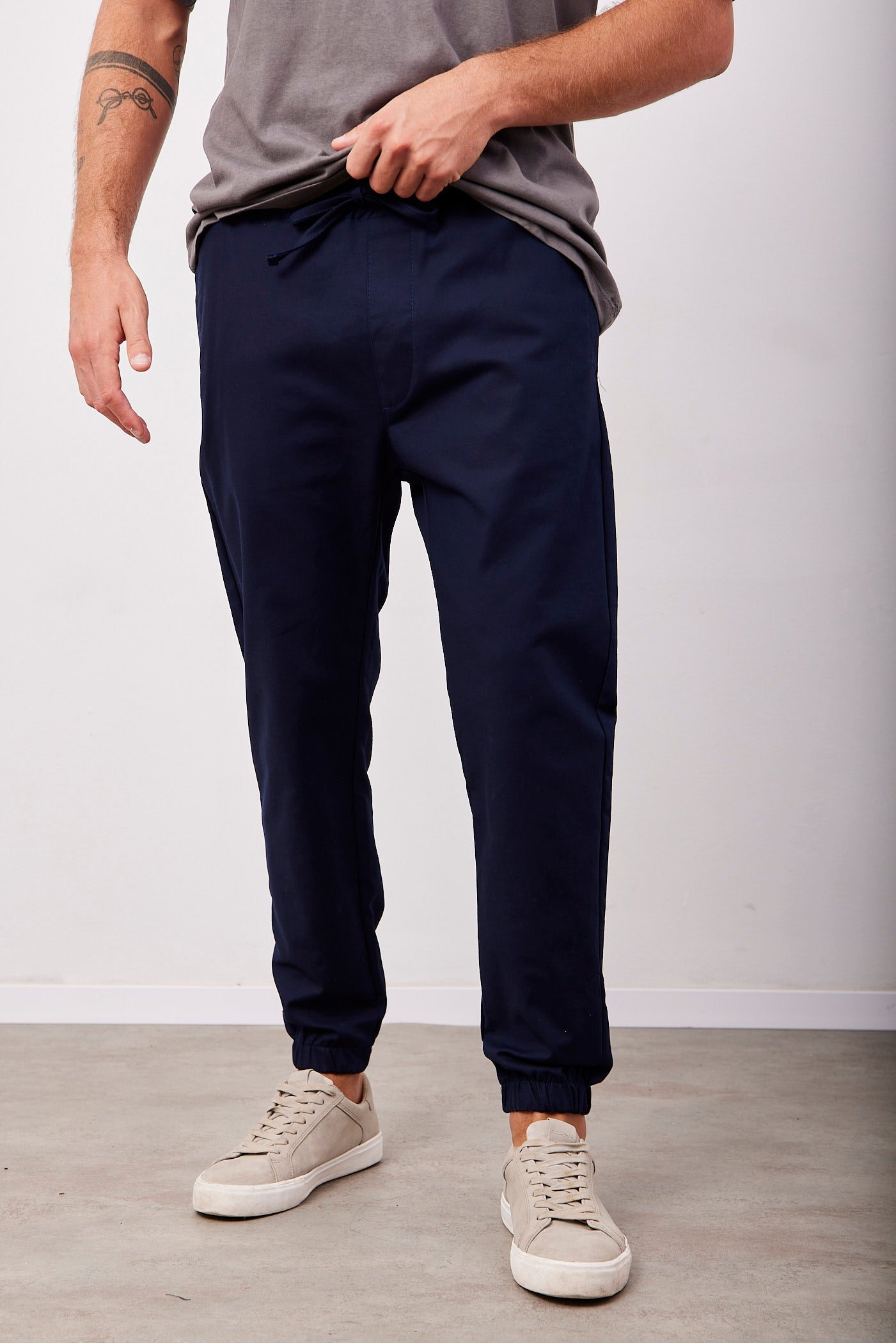 מכנסיים ארוכים עם גומי בסיומת - ITAY BRANDS