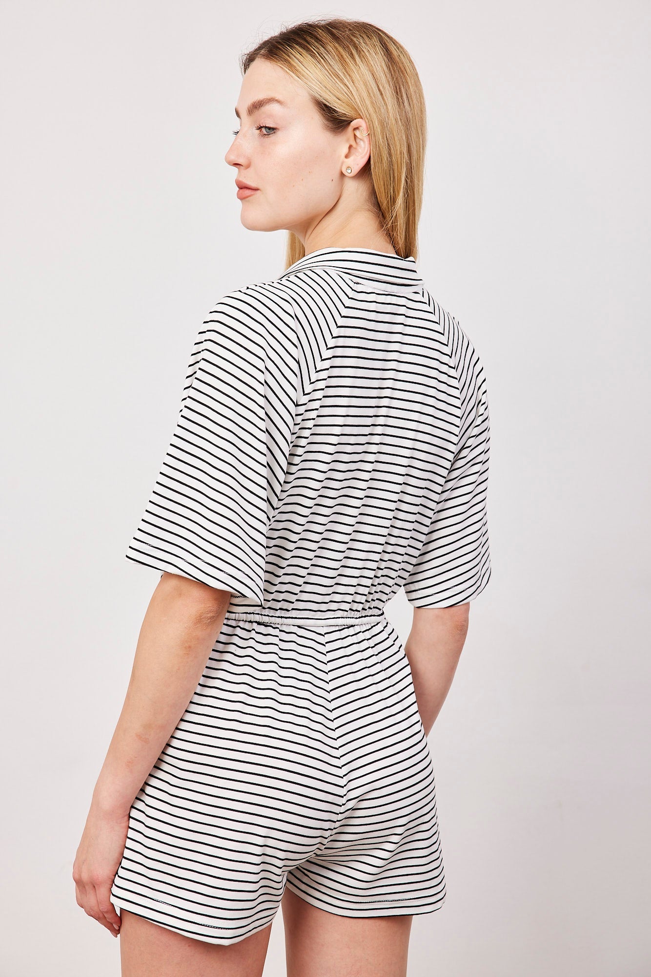 אוברול פסים קצר - ITAY BRANDS