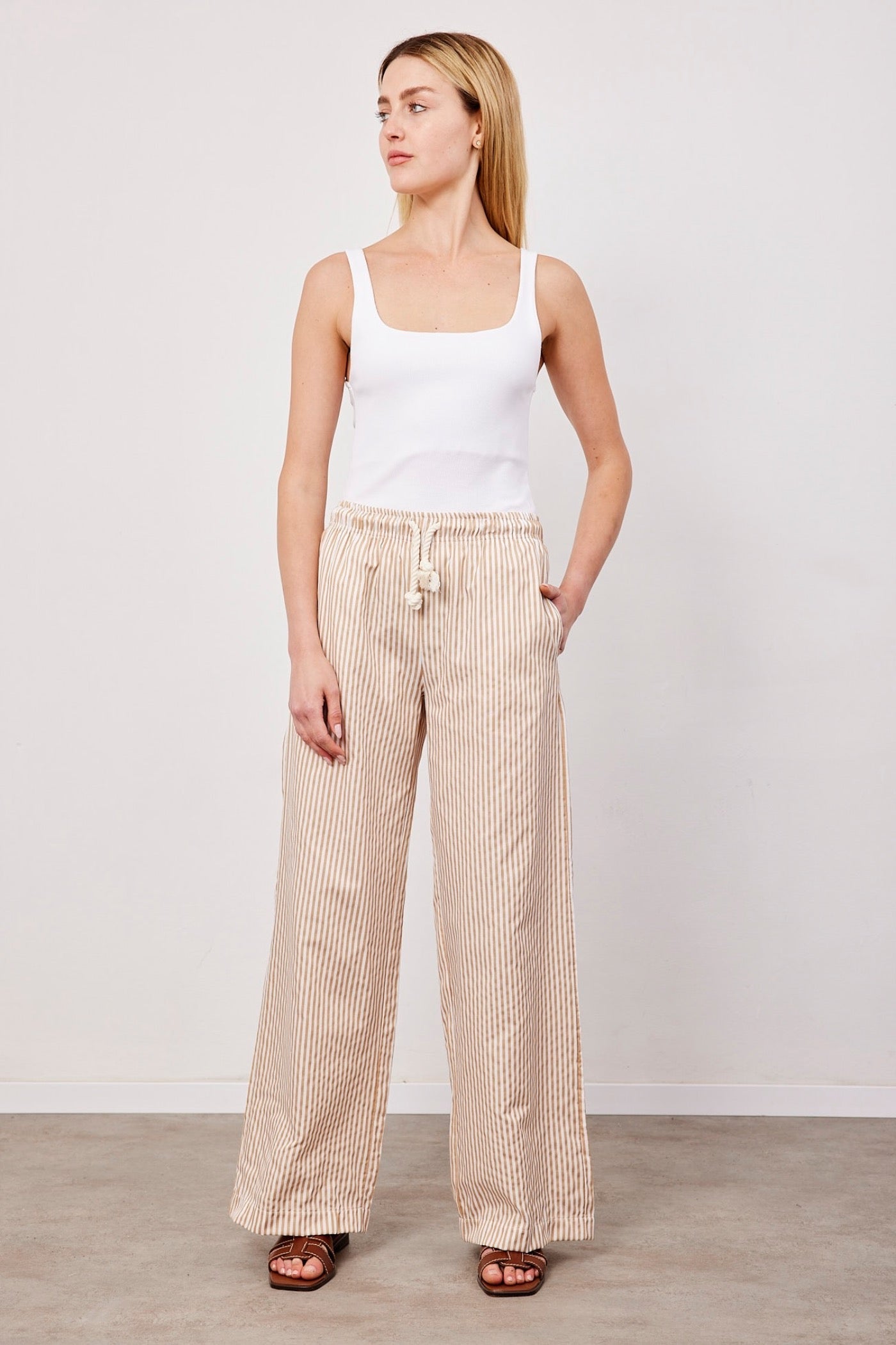 מכנסי פסים עם שרוך - ITAY BRANDS