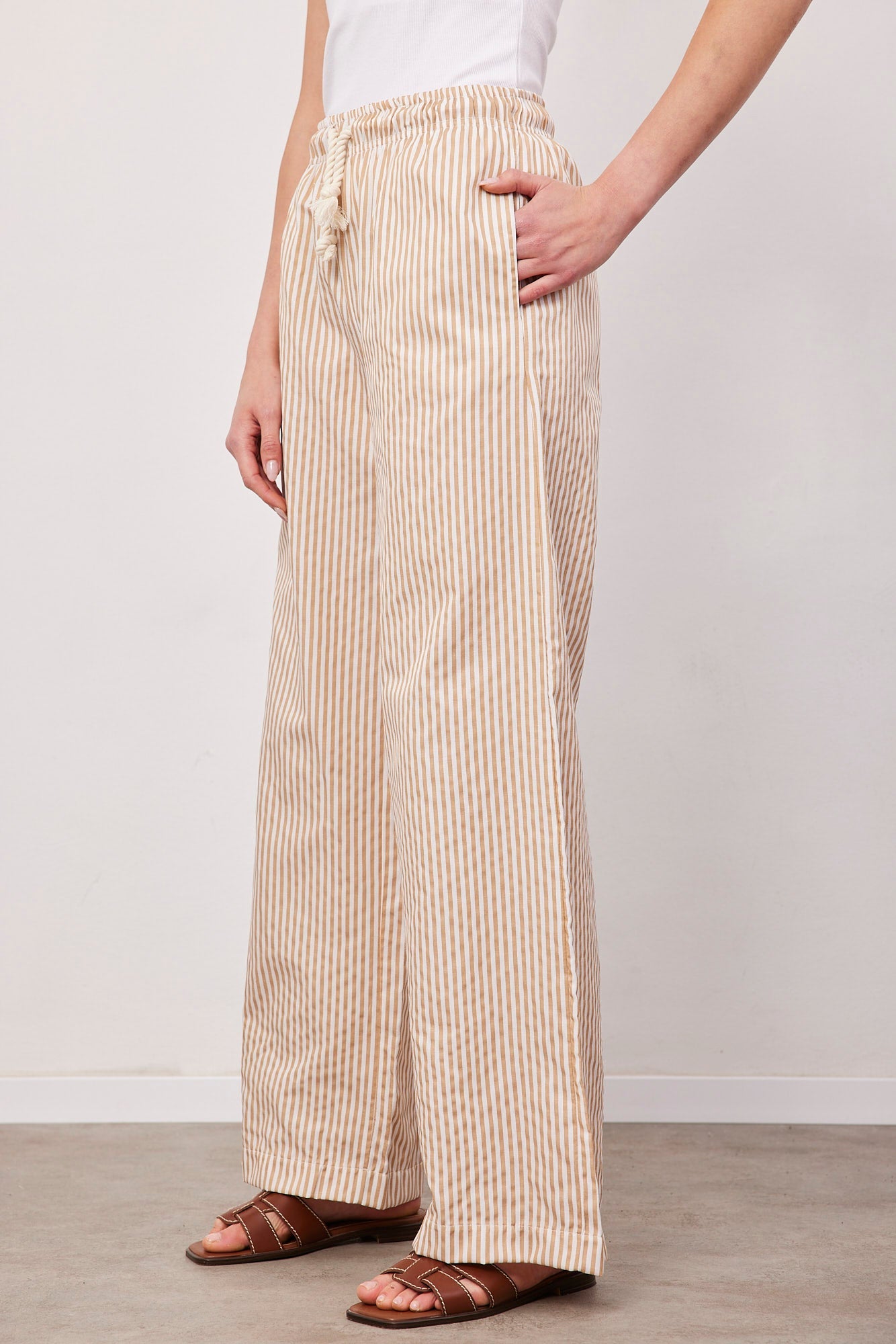 מכנסי פסים עם שרוך - ITAY BRANDS