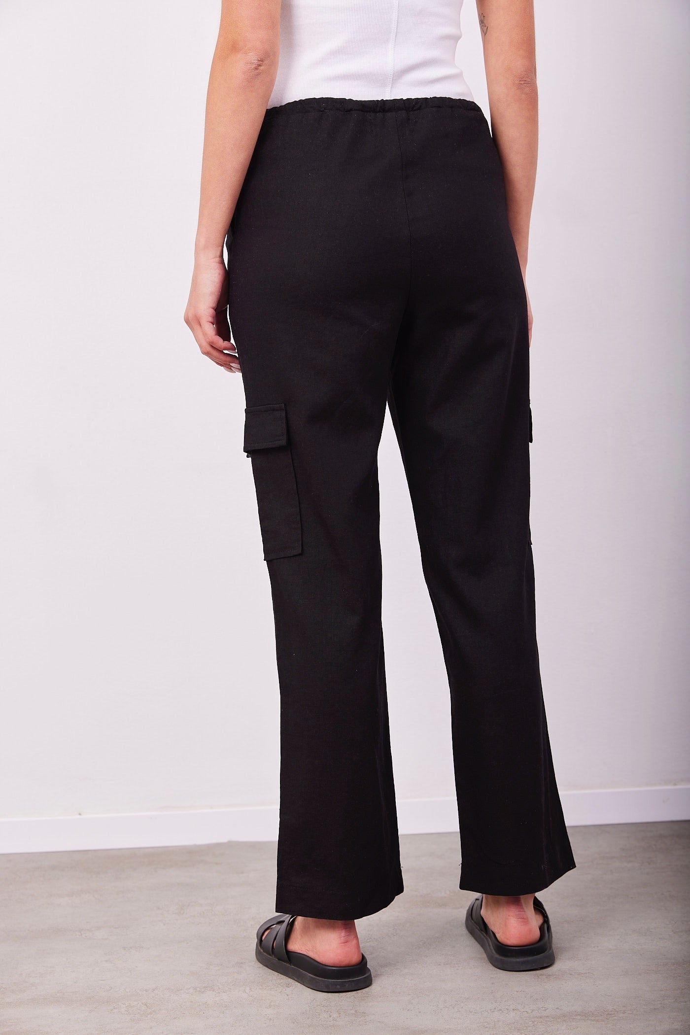 מכנסיים בשילוב פשתן בסגנון דגמ״ח - ITAY BRANDS