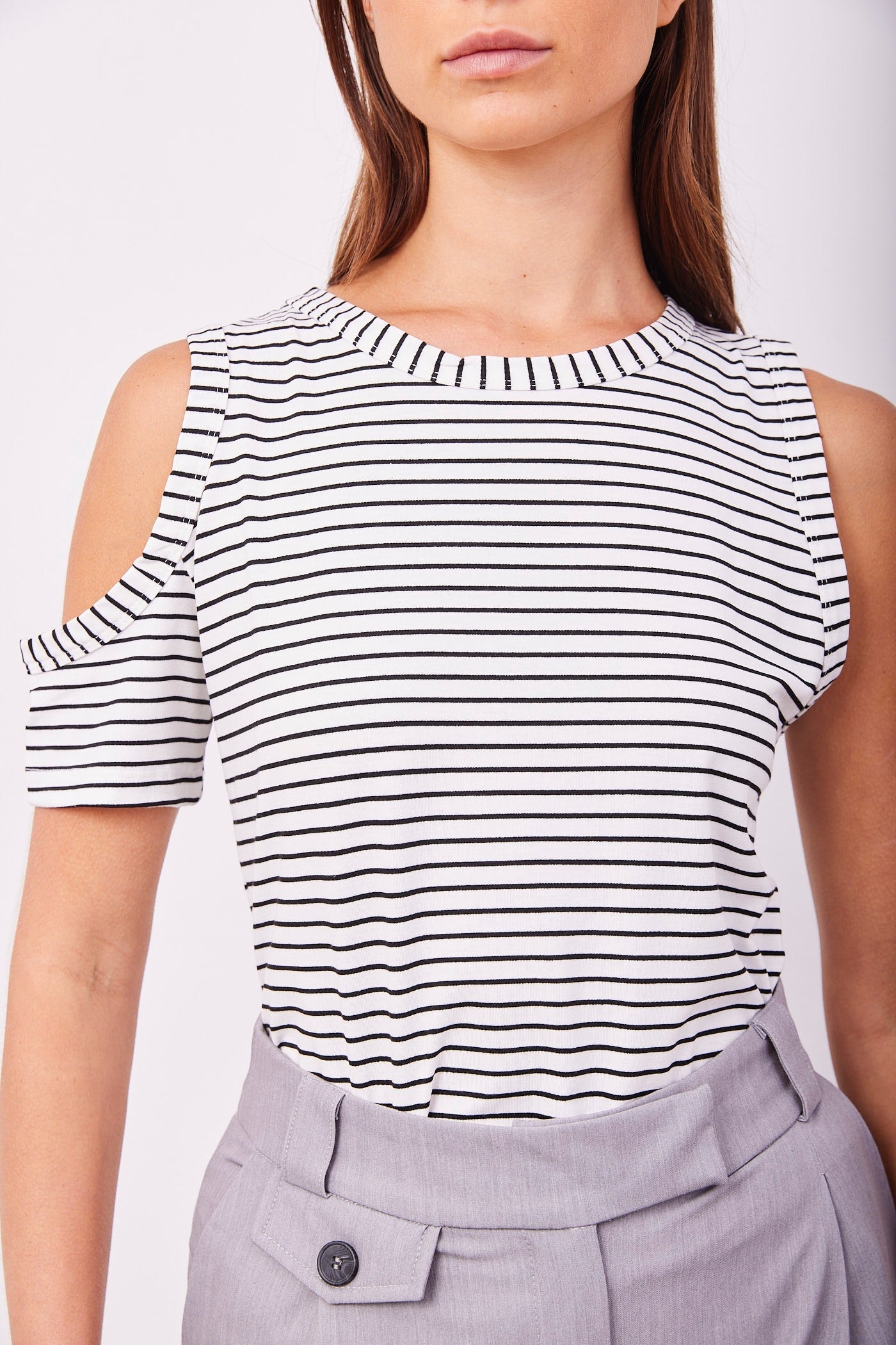 חולצת פסים א-סימטרית - ITAY BRANDS