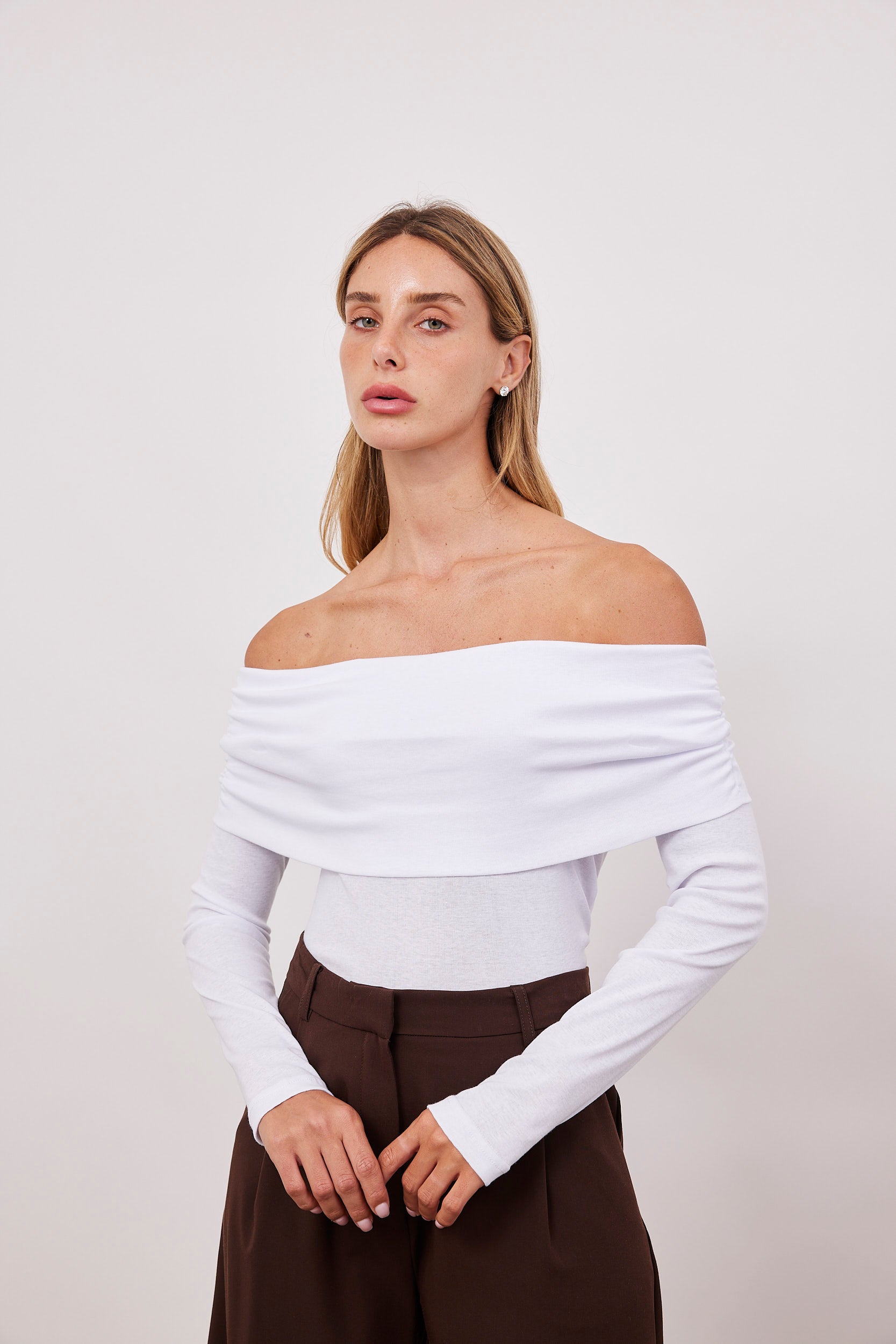 חולצת אוף שולדרס ארוכה