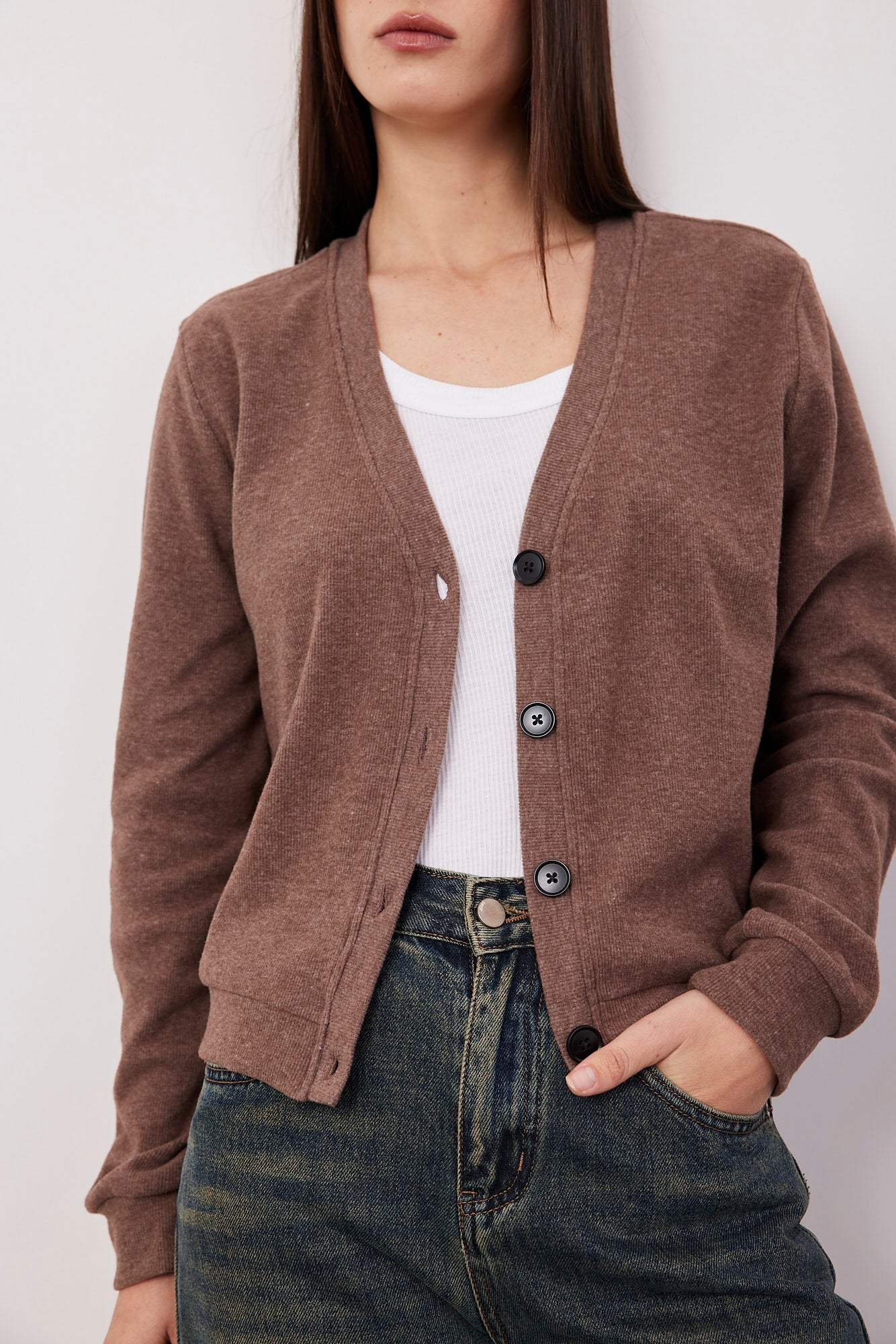 קרדיגן בסגירת כפתורים - ITAY BRANDS