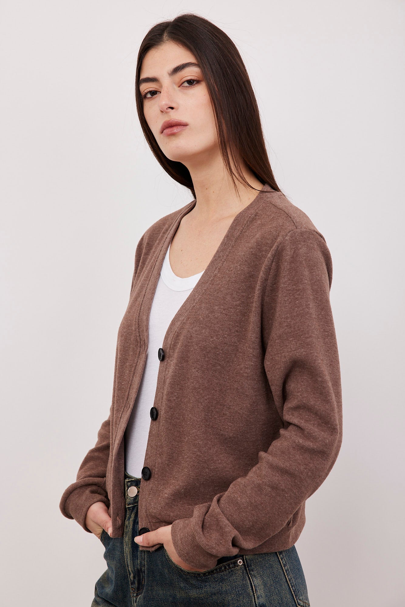 קרדיגן בסגירת כפתורים - ITAY BRANDS