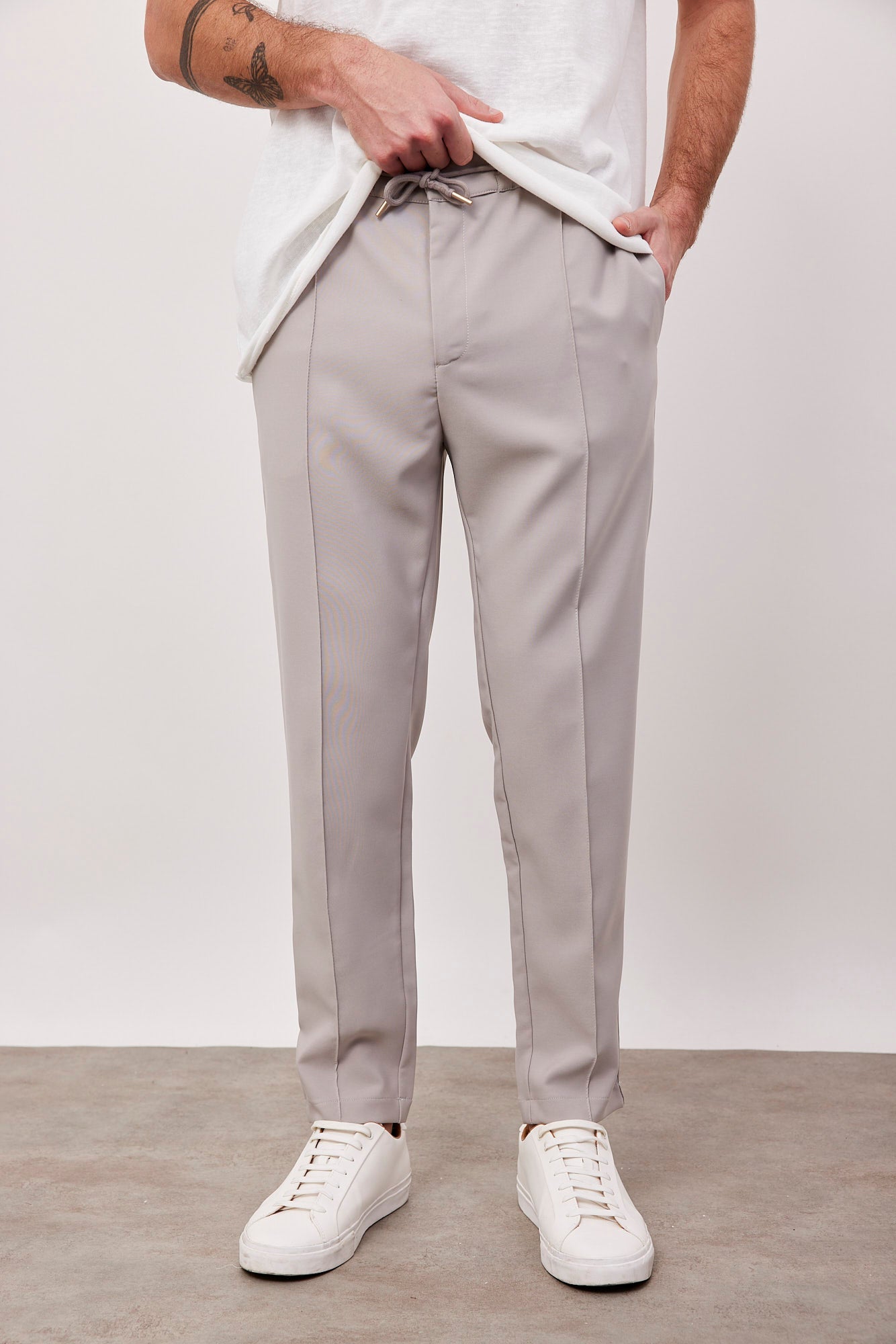 מכנסיים מחויטים עם קשירה - ITAY BRANDS