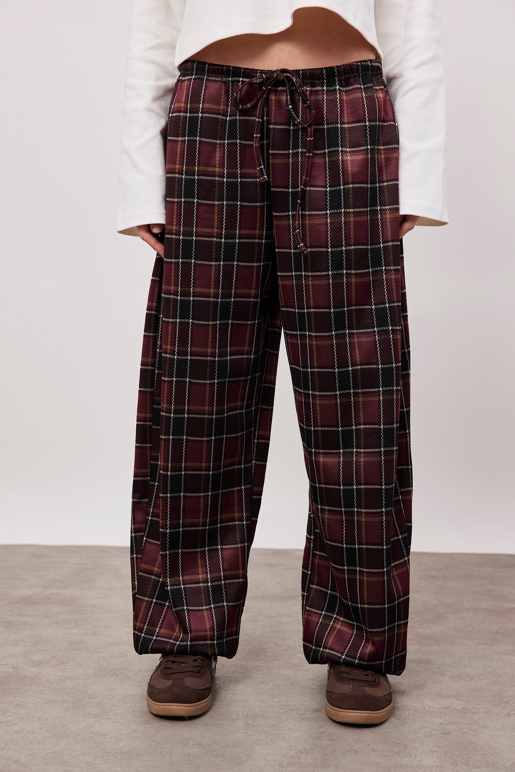 מכנסי בלון משובצים