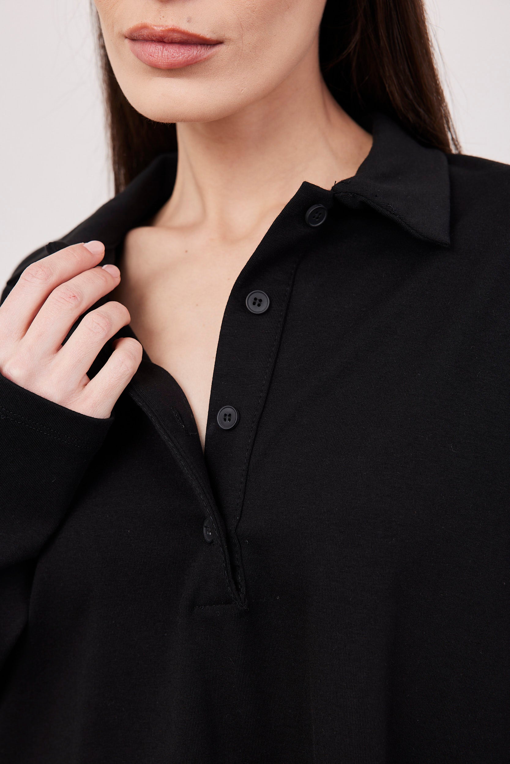 חולצת צווארון פולו קרופ