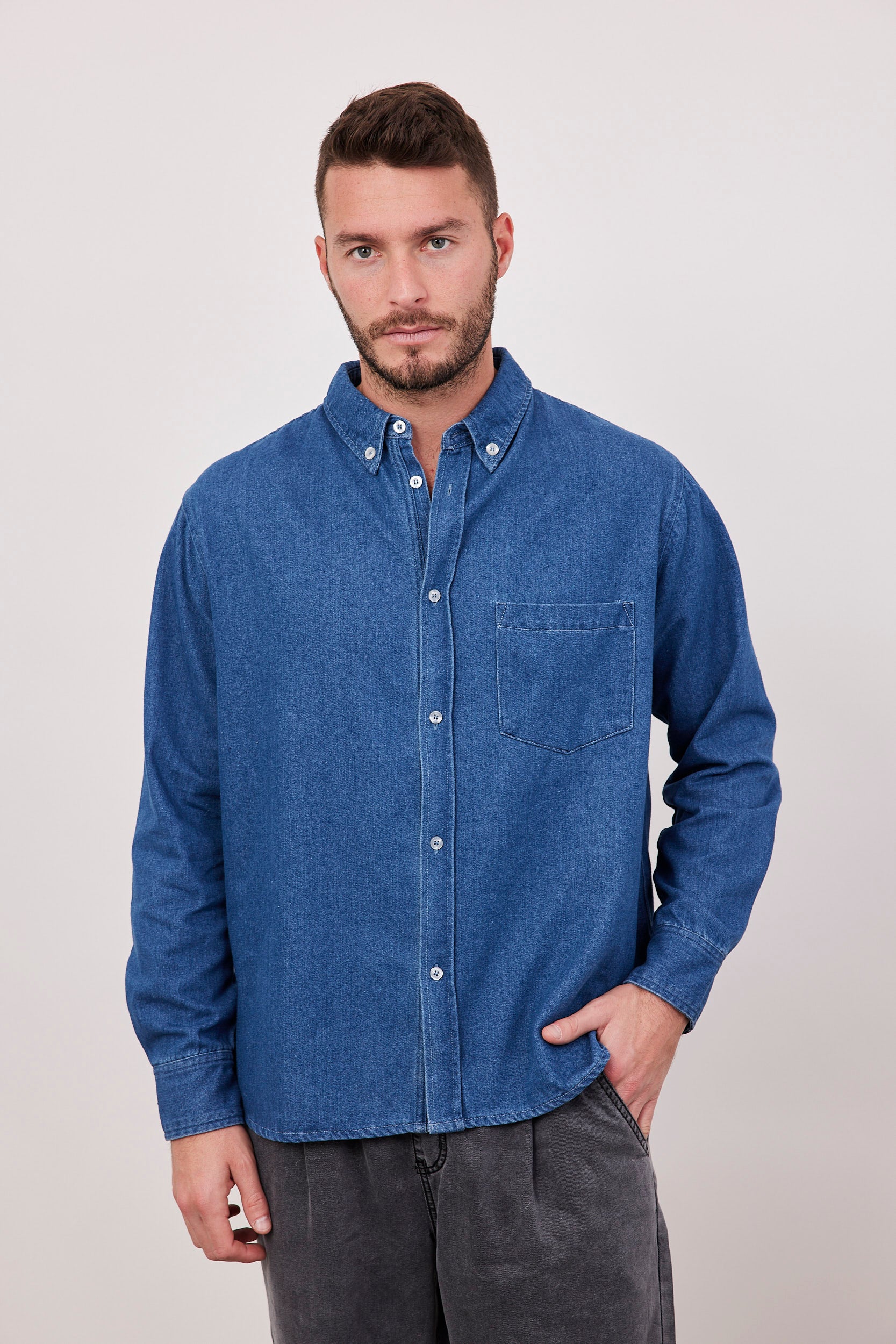 חולצת גינס ארוכה