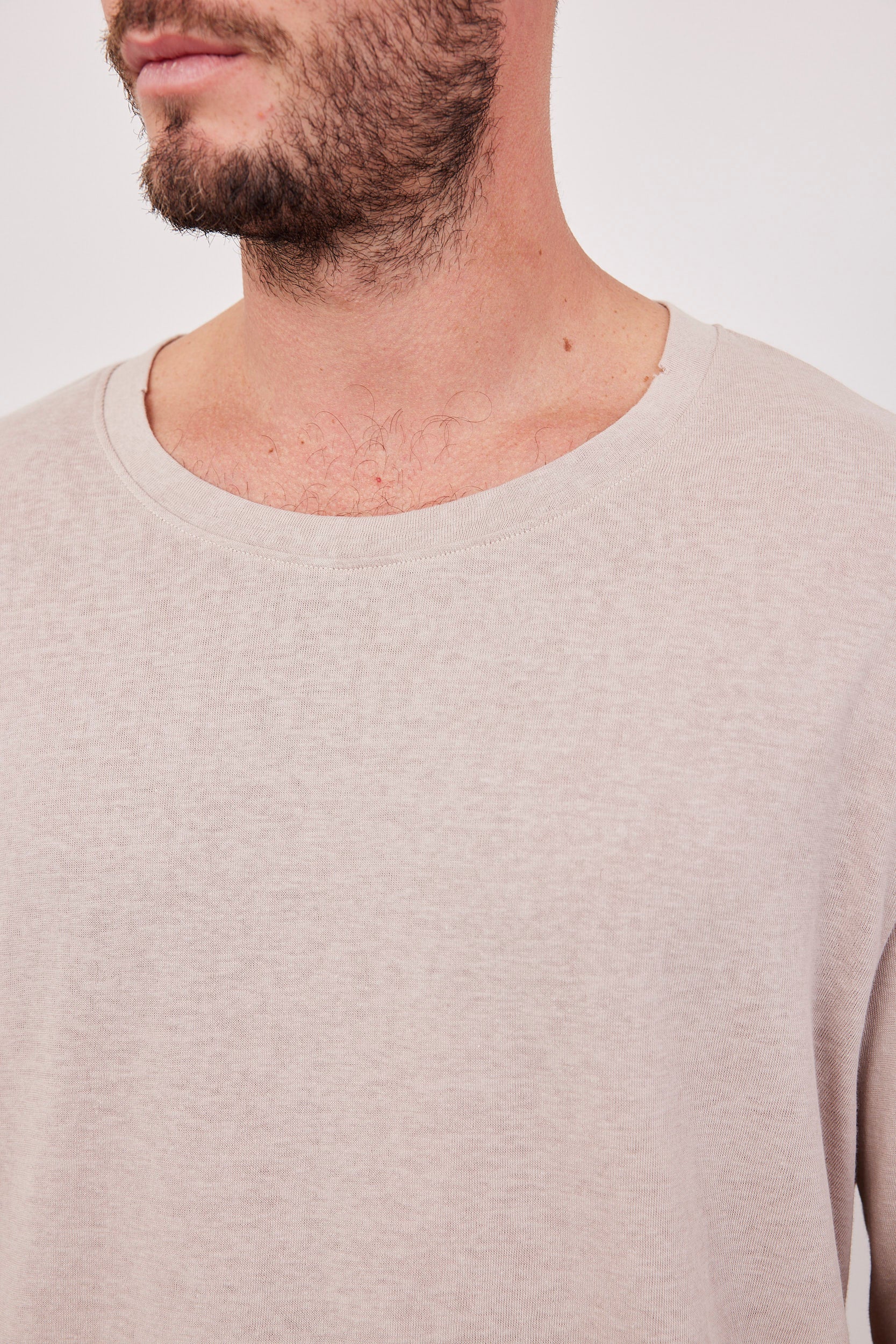 חולצה ארוכה סיומת ווש