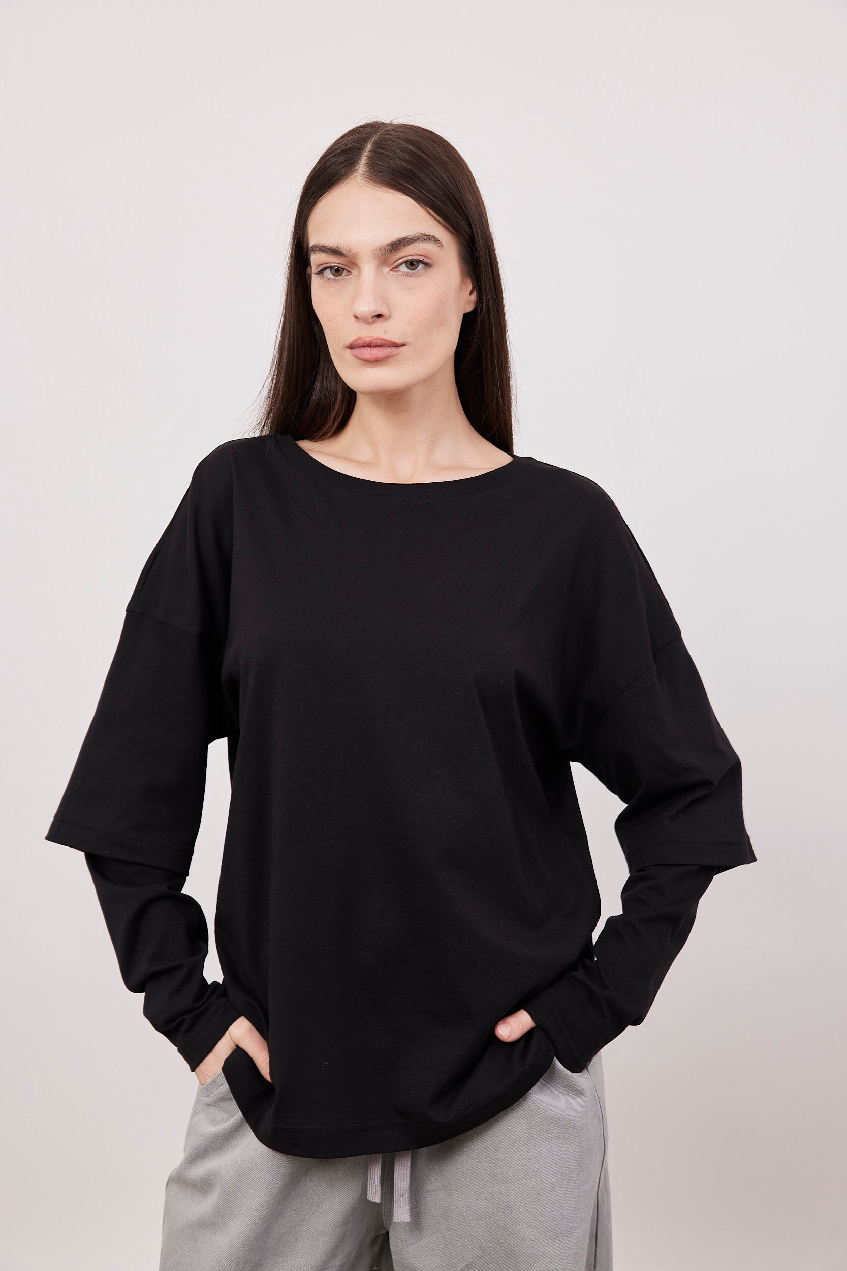 חולצת טי-שירט שכבות