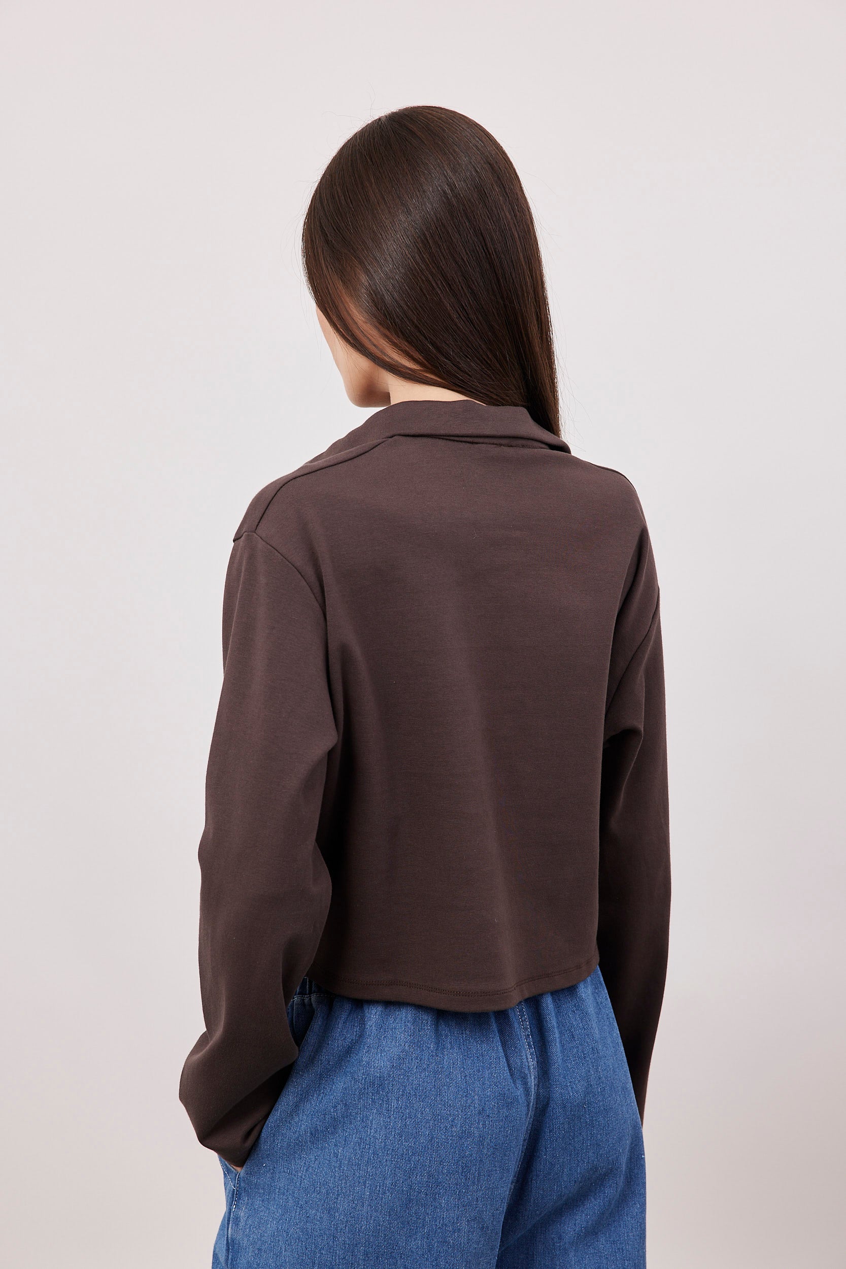 חולצת צווארון פולו קרופ