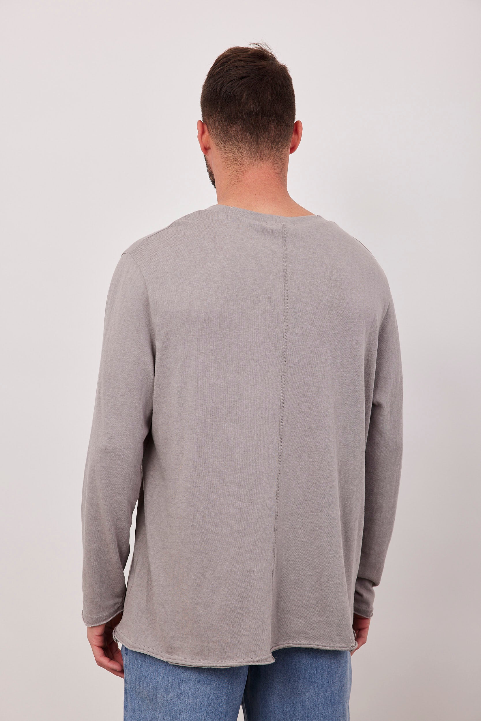 חולצה ארוכה סיומת ווש