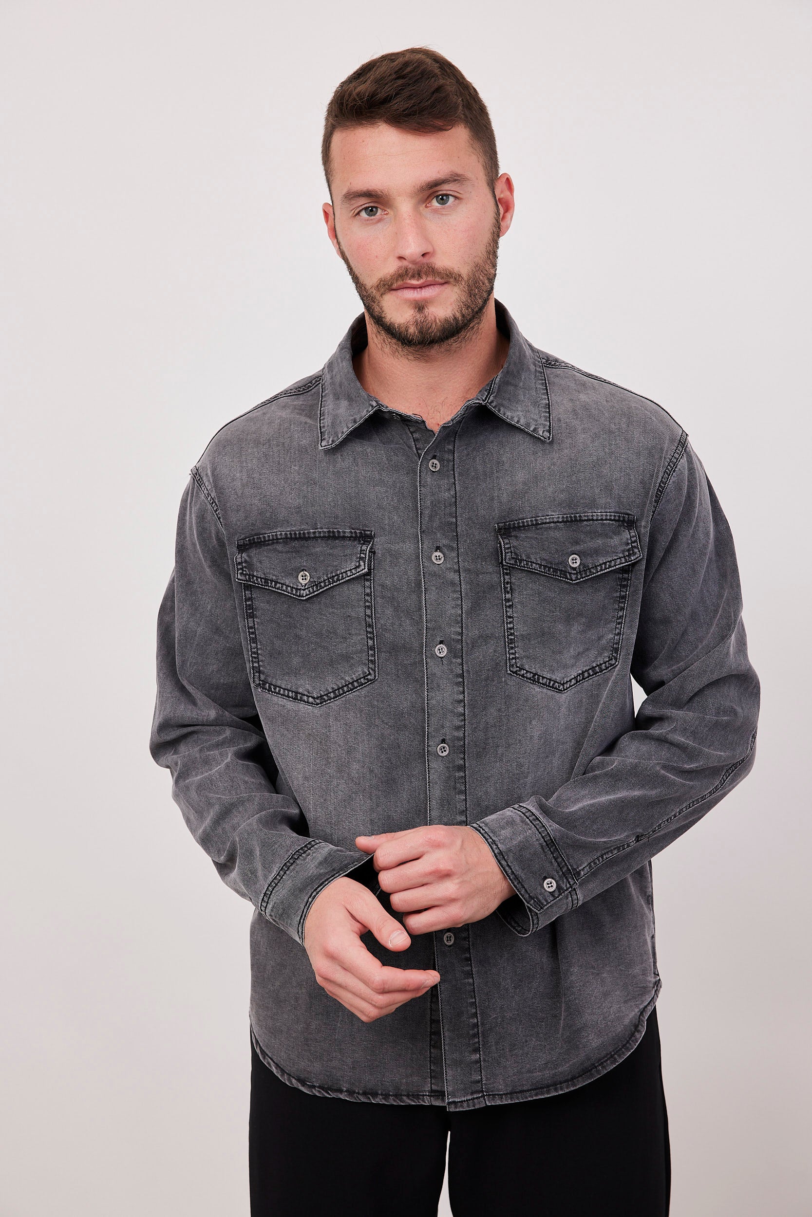 חולצת גינס ארוכה