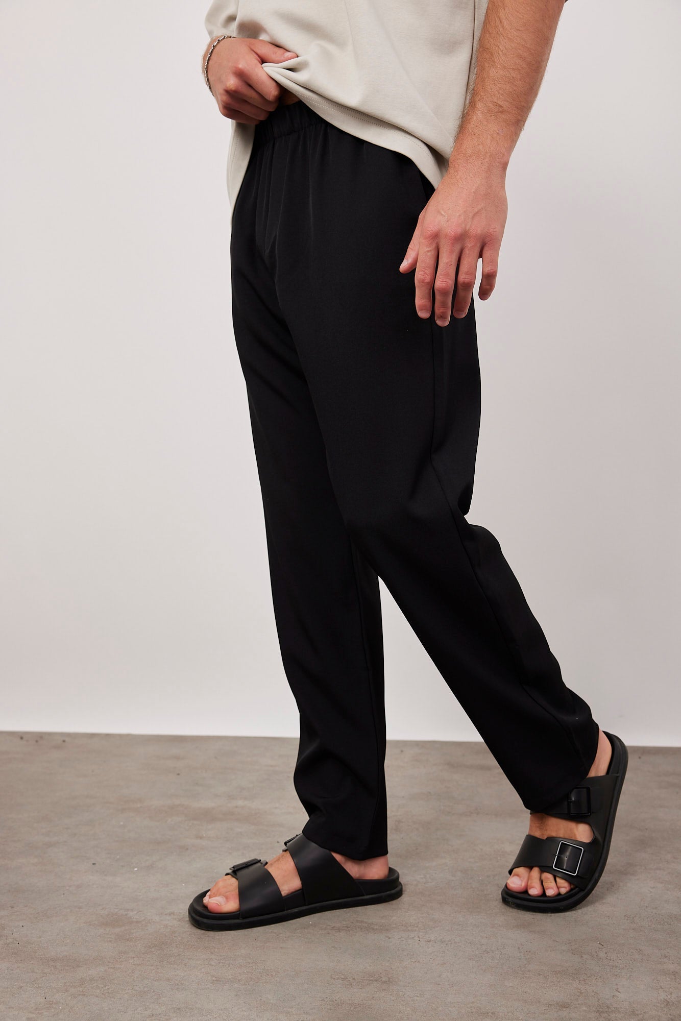 מכנסיים ארוכים עם גומי במותן - ITAY BRANDS