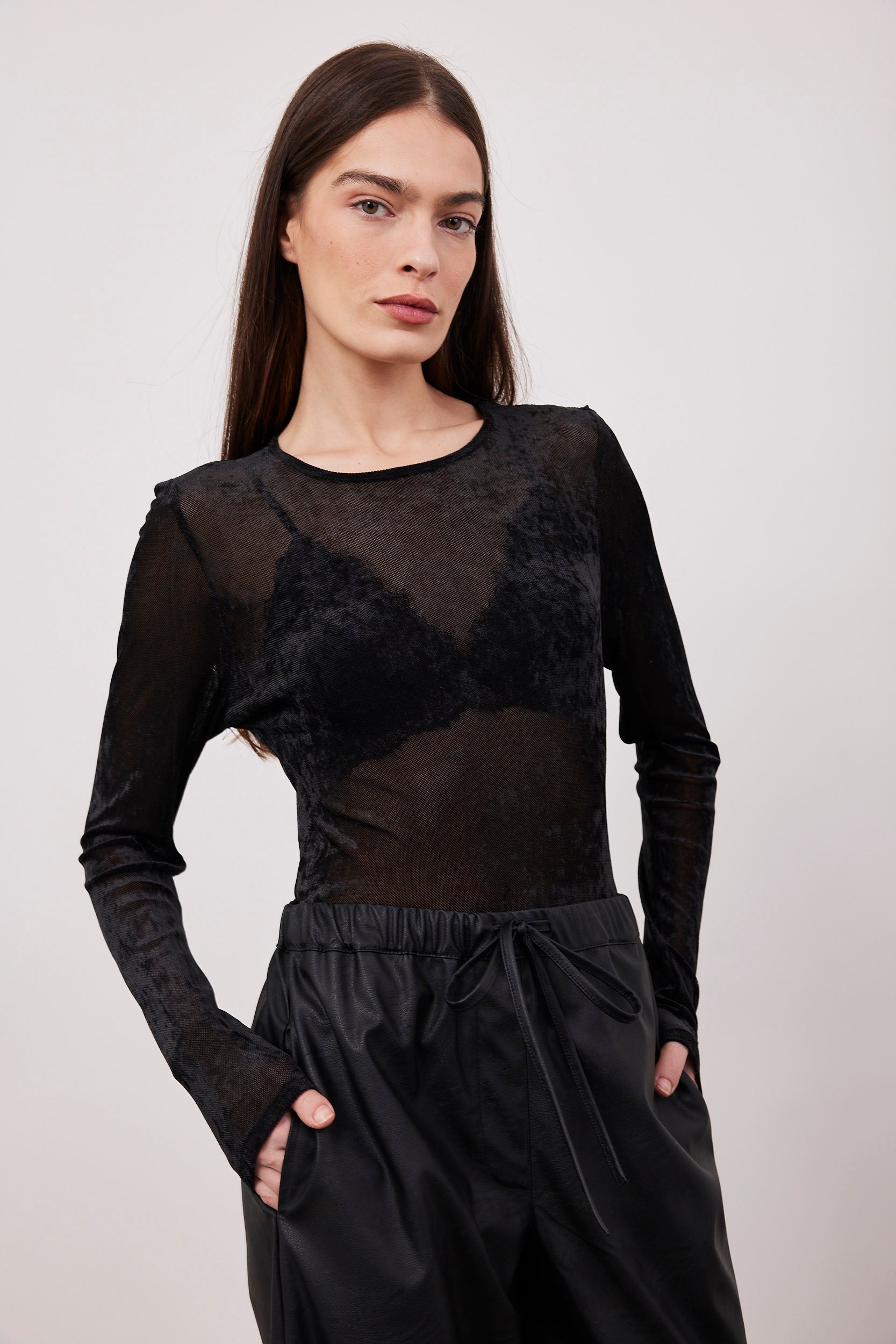 סריג דמוי קטיפה מבד שקפקף