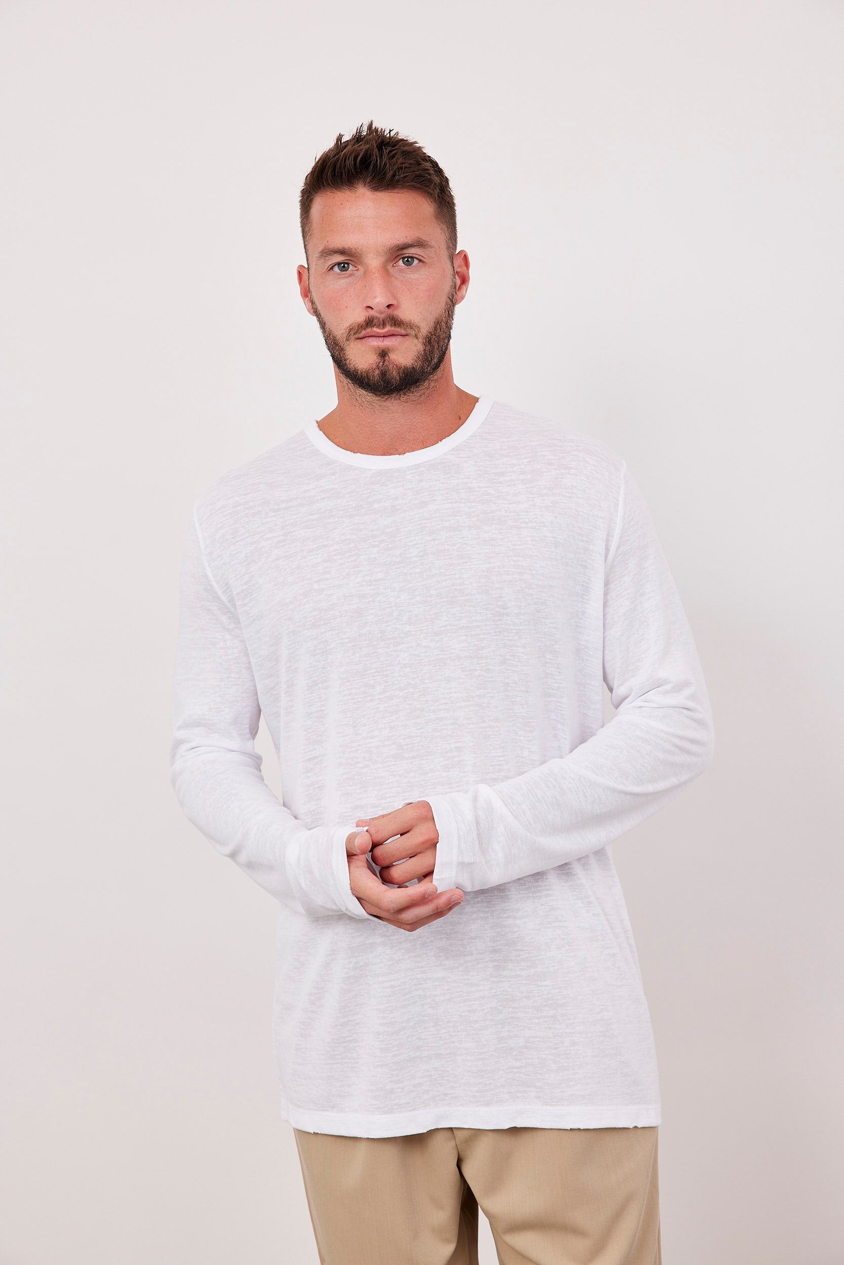 חולצת בייסיק בטקסטורה