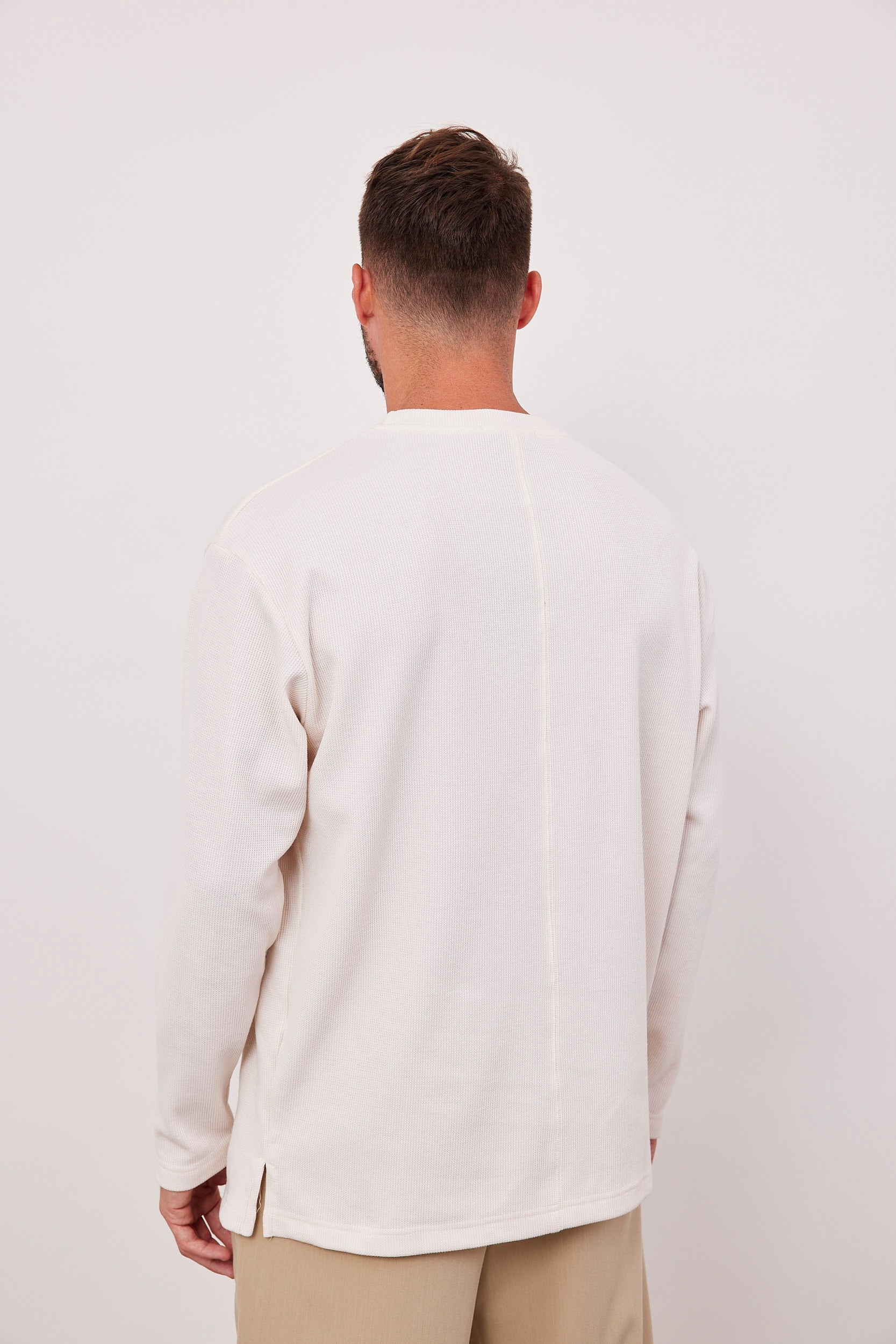 סריג ארוך מבד וופל