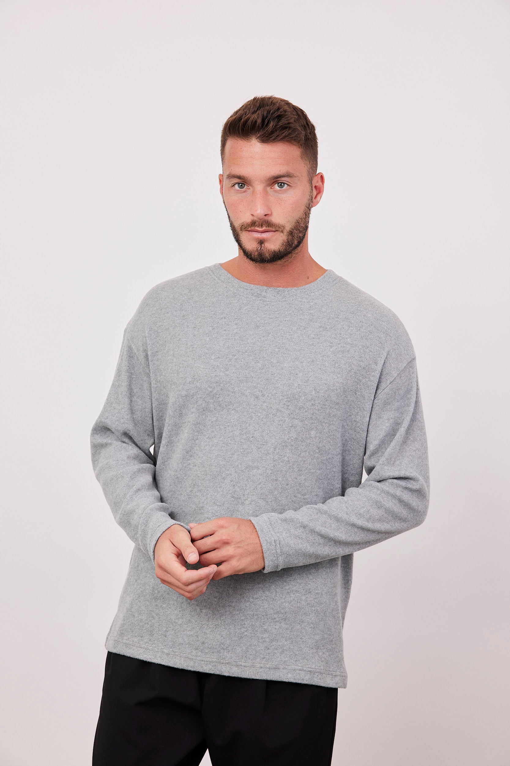 סריג ארוך מבד משוייף