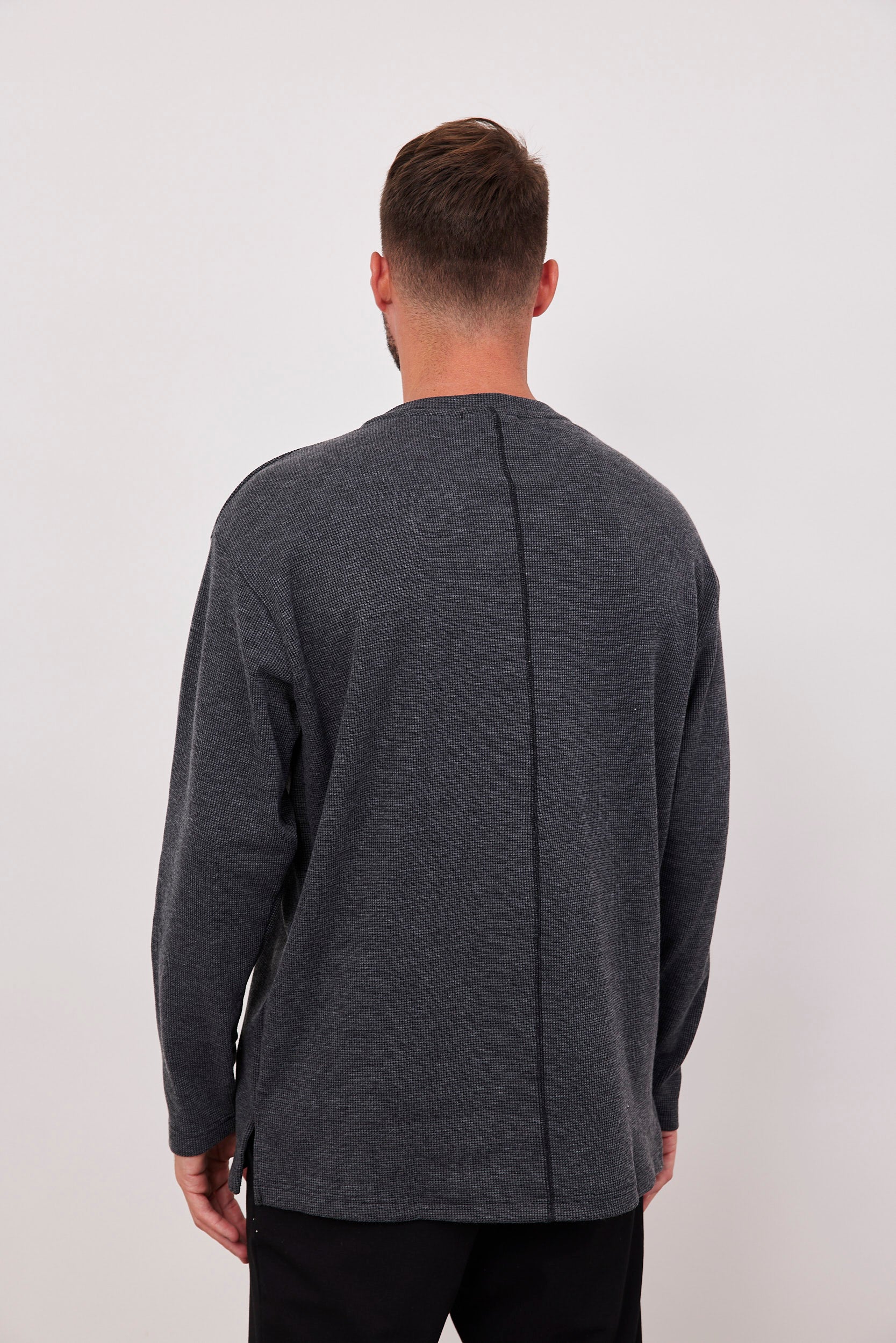 סריג ארוך מבד וופל