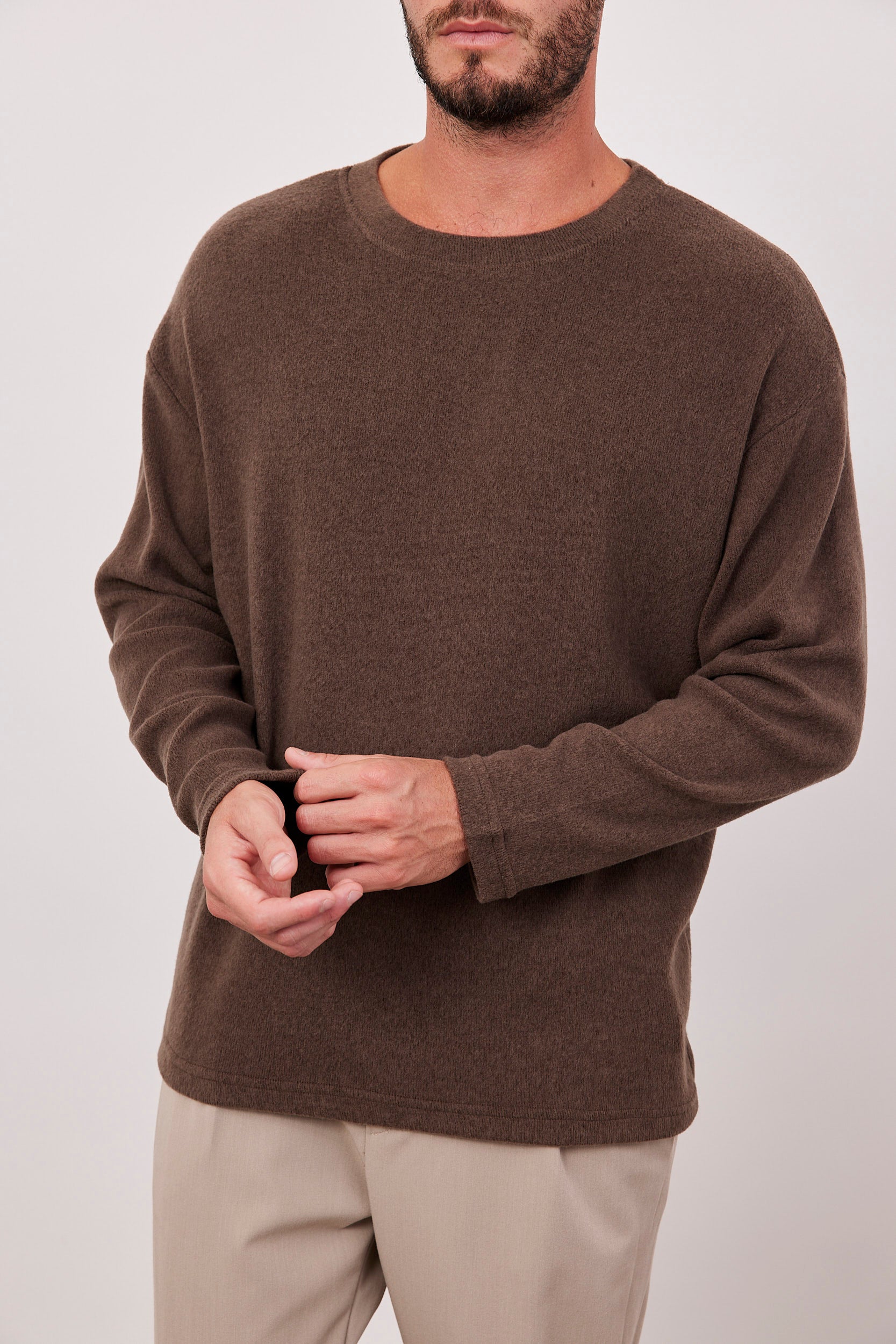 סריג ארוך מבד משוייף