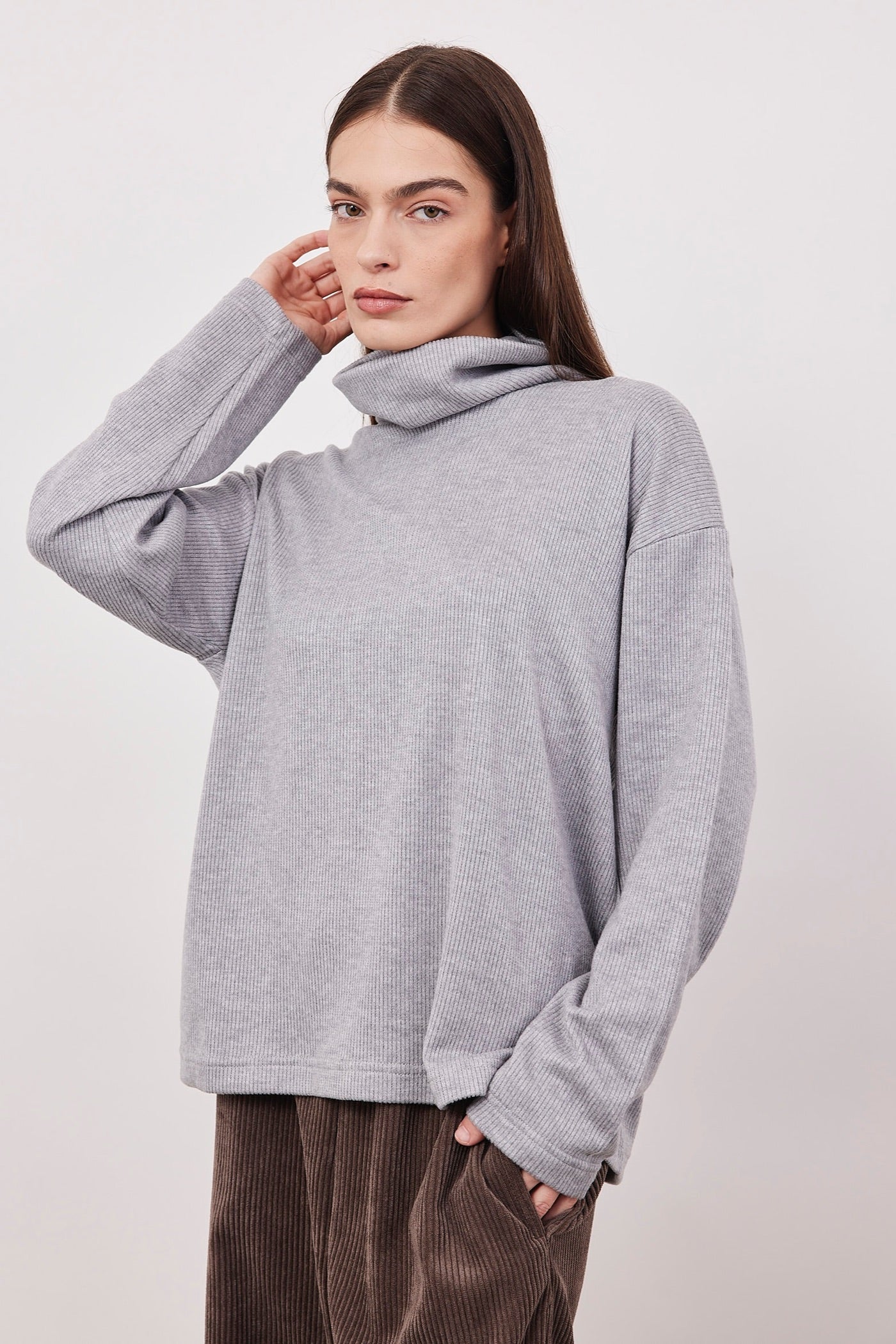 סריג גולף טקסטורת פסים