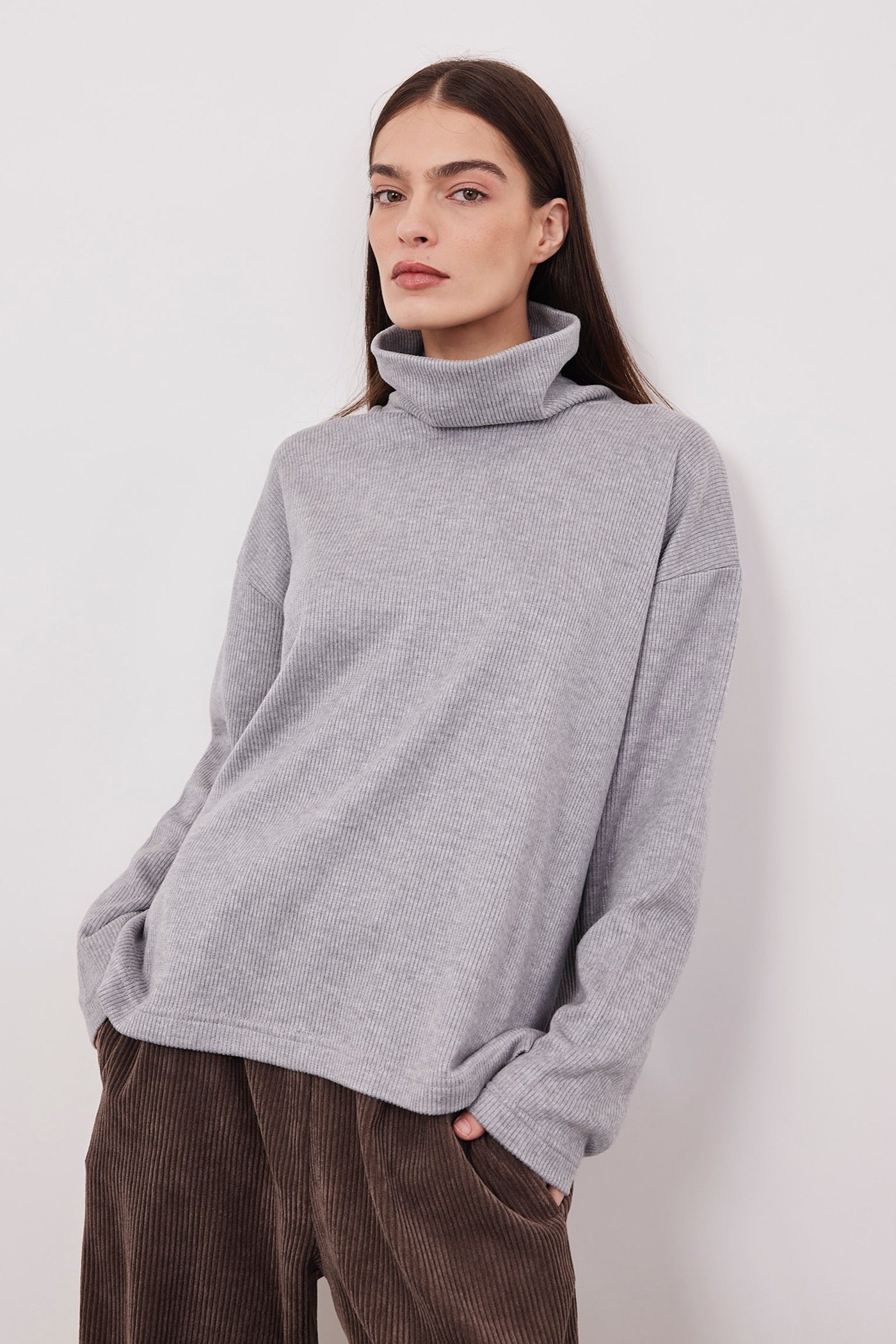 סריג גולף טקסטורת פסים