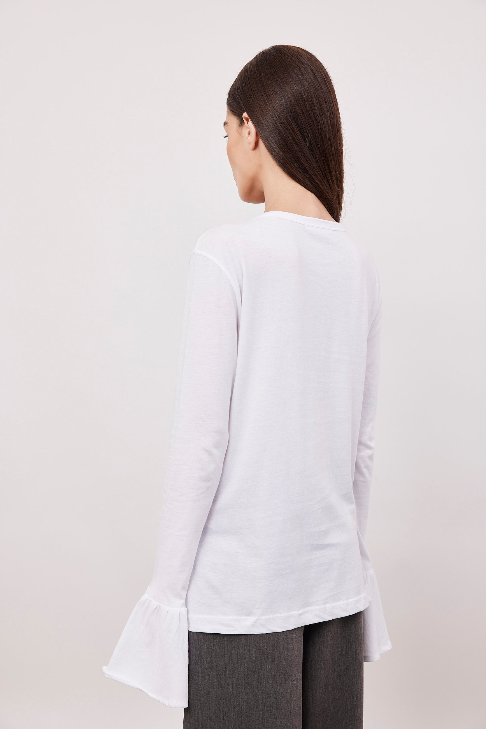 חולצה ארוכה עם שרוולי וולן