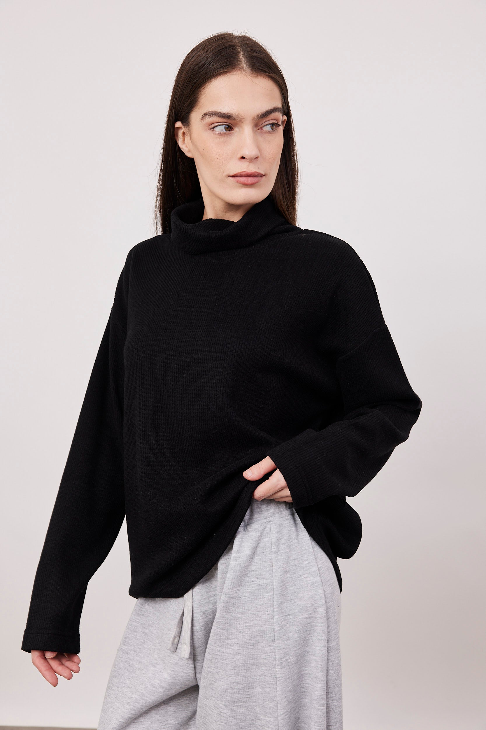 סריג גולף טקסטורת פסים