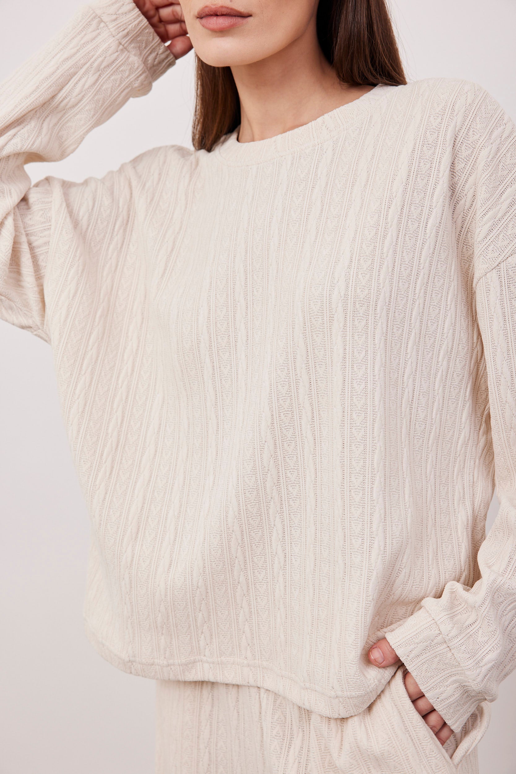 סריג אוברסייז בטקסטורה