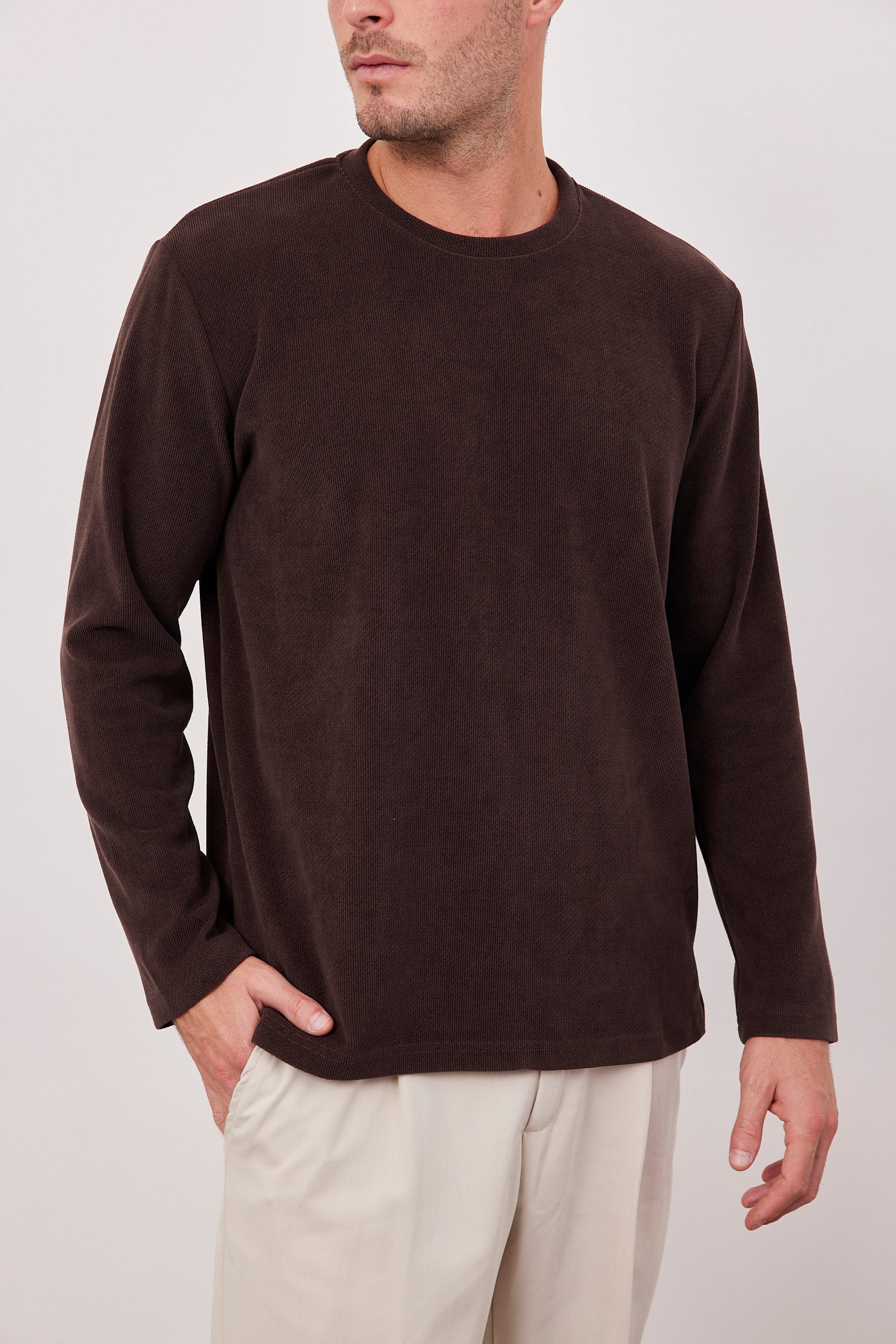 סריג ארוך מפתח עגול