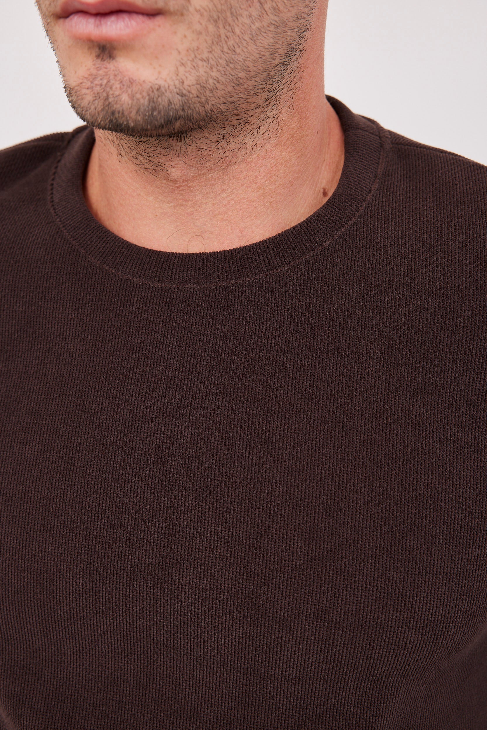 סריג ארוך מפתח עגול